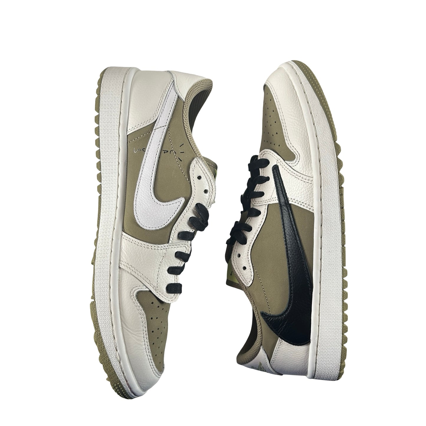 FZ3124 200 Jordan 1 Retro Low Golf Travis Scott Neutral Olive [USED] - 10.5 M (Used)