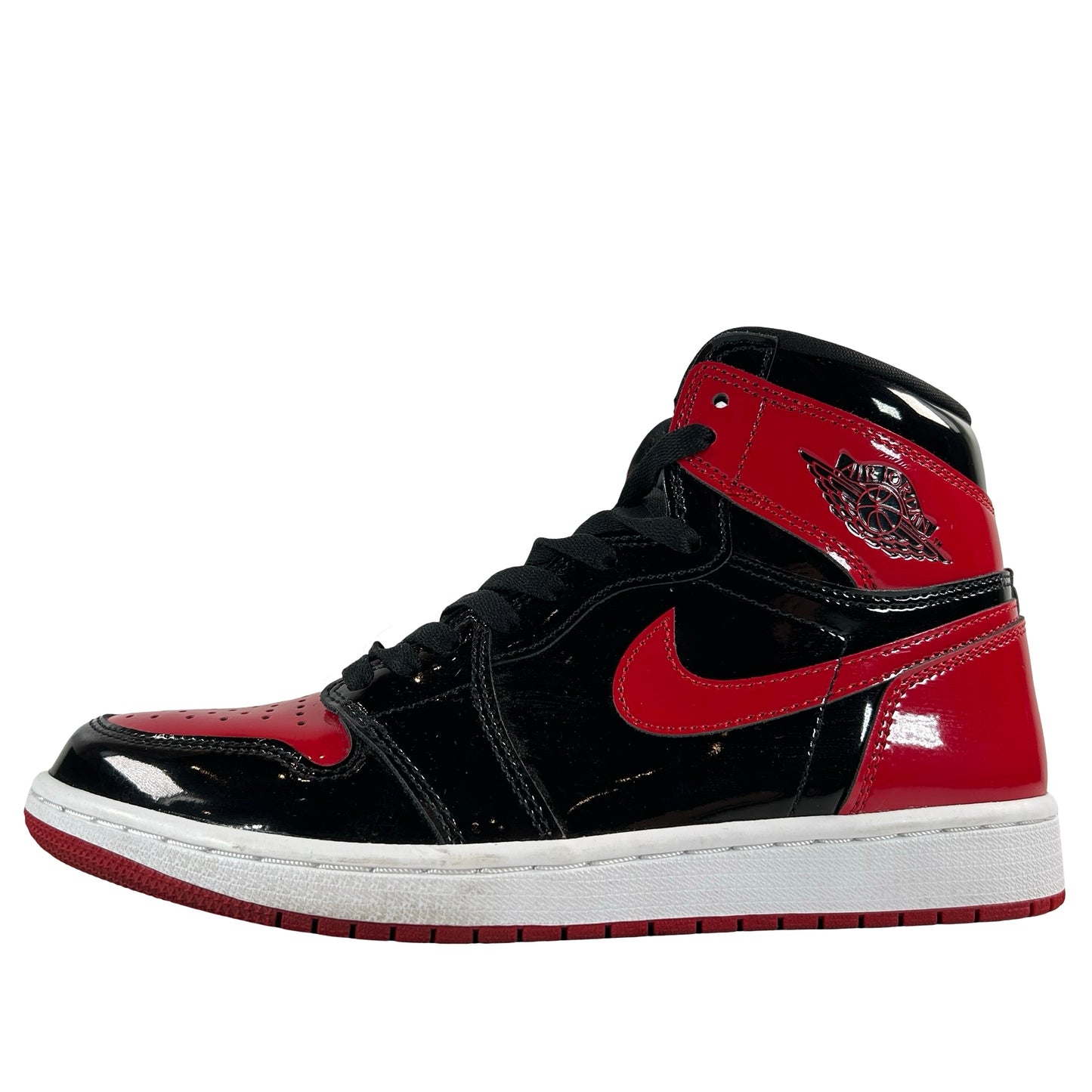 555088 063 Jordan 1 Retro High OG Patent Bred [USED] - 8.5 M (Used) (No Box)