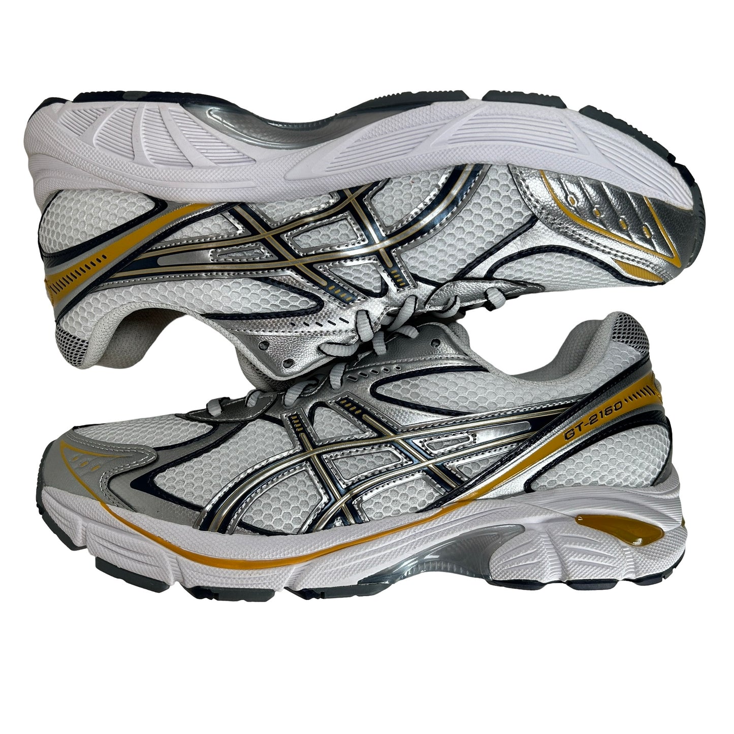 1203A275 102 ASICS GT-2160 Blanco Plata pura Oro