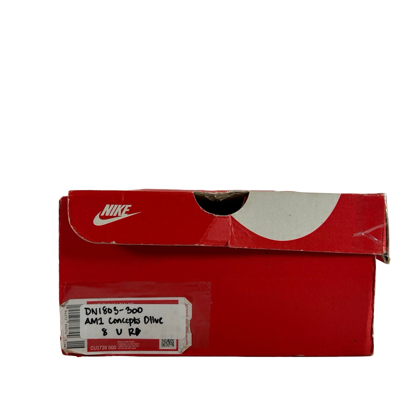 DN1803 300 Nike Air Max 1 Concepts Denim Olive Canvas [USED] - 8 M (Used) (Replace Box)