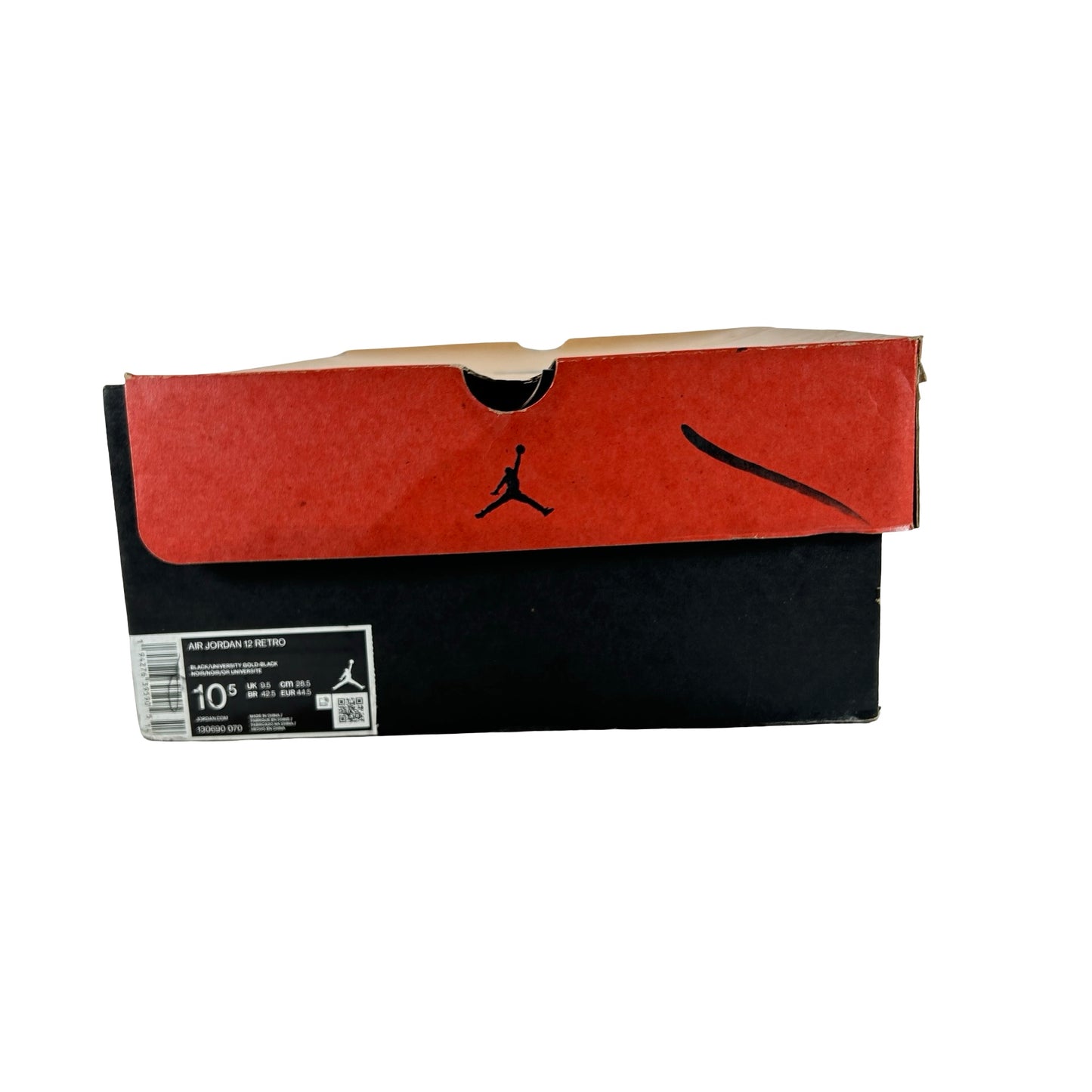 130690 070 Jordan 12 Black University Gold [USED] - 10.5 M (Used)