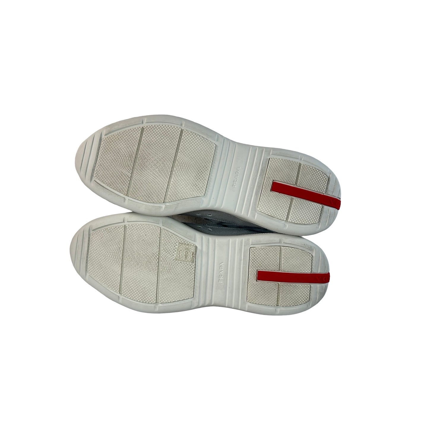 4E3400 Z50 F0031 Prada America's Cup Grey Suede [USED] - PRADA 8 / US 9 M (Used)