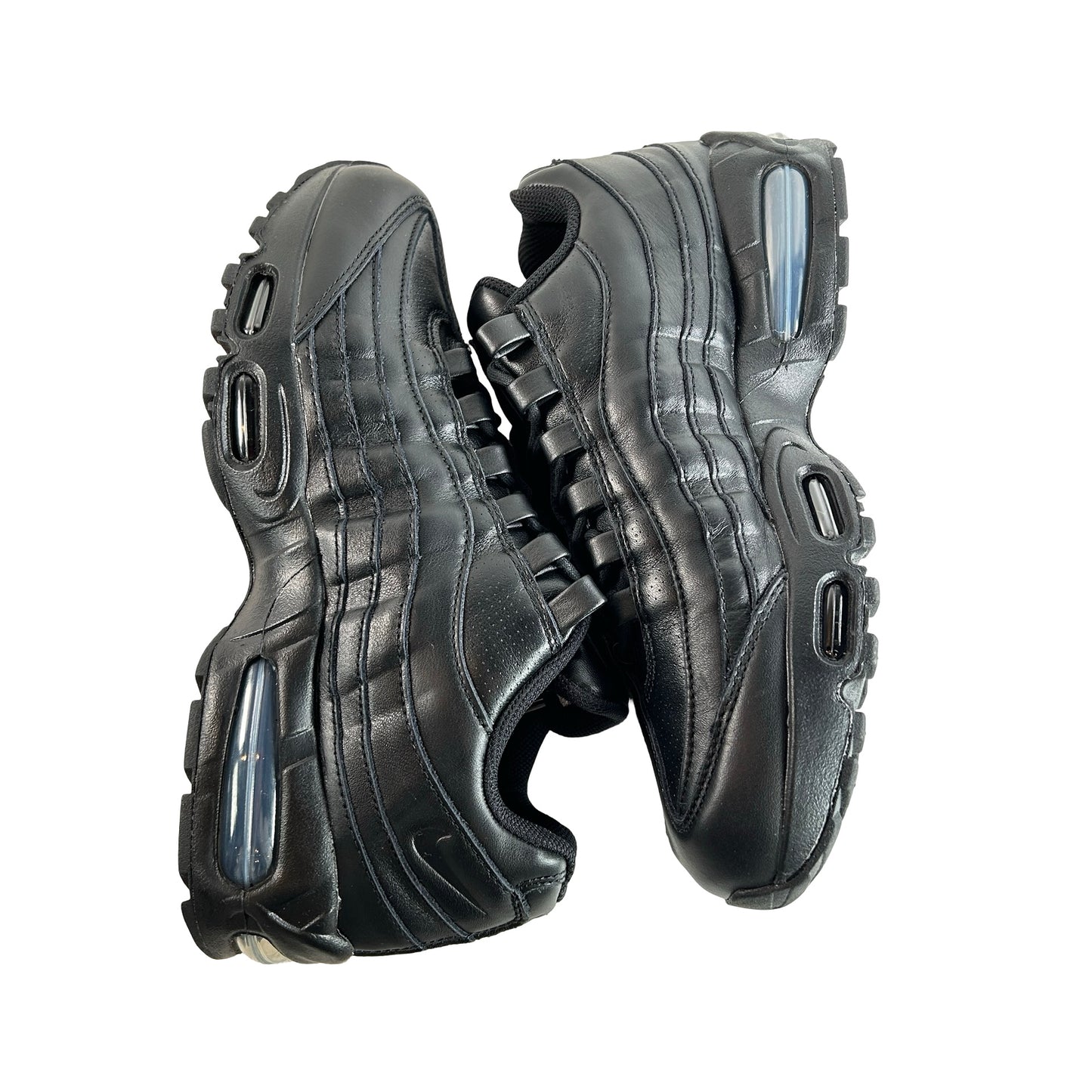 IM0696 001 Nike Air Max 95 QS Big Bubble Black Leather [USED] - 9.5 M (Used)