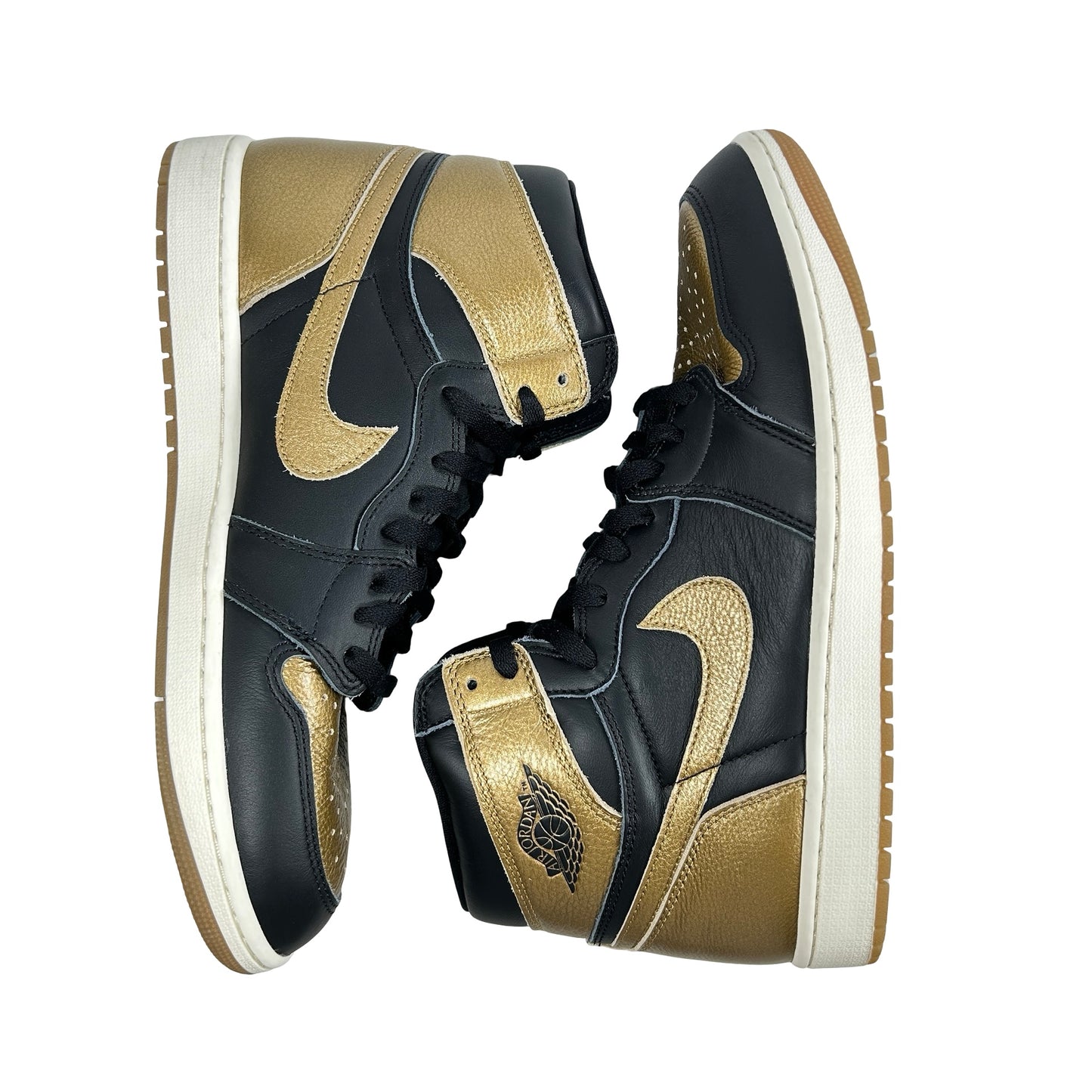 DZ5485 071 Jordan 1 Retro High OG Black Metallic Gold [USED] - 12 M (Used)