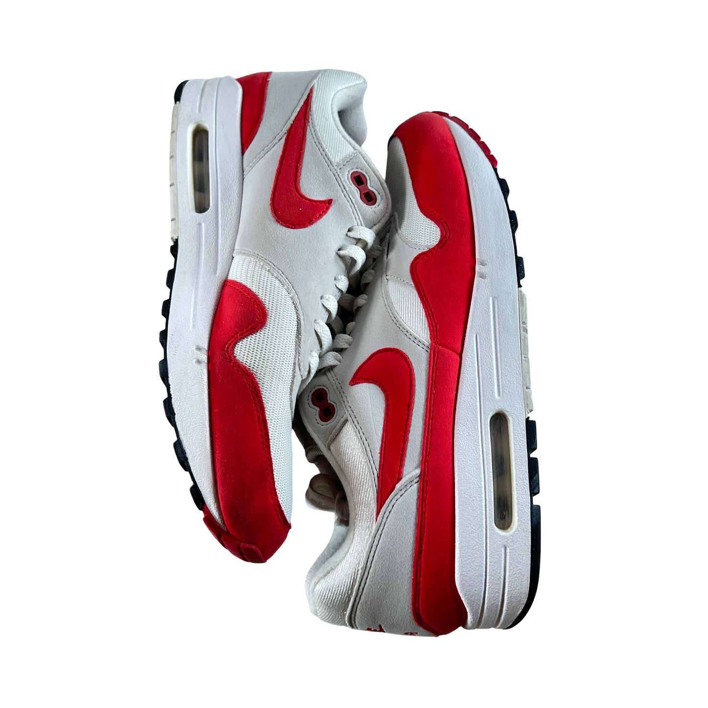 908375 103 Nike Air Max 1 Anniversary Red (2017/2018 Restock Pair) [USED] - 8.5 M (Used2)