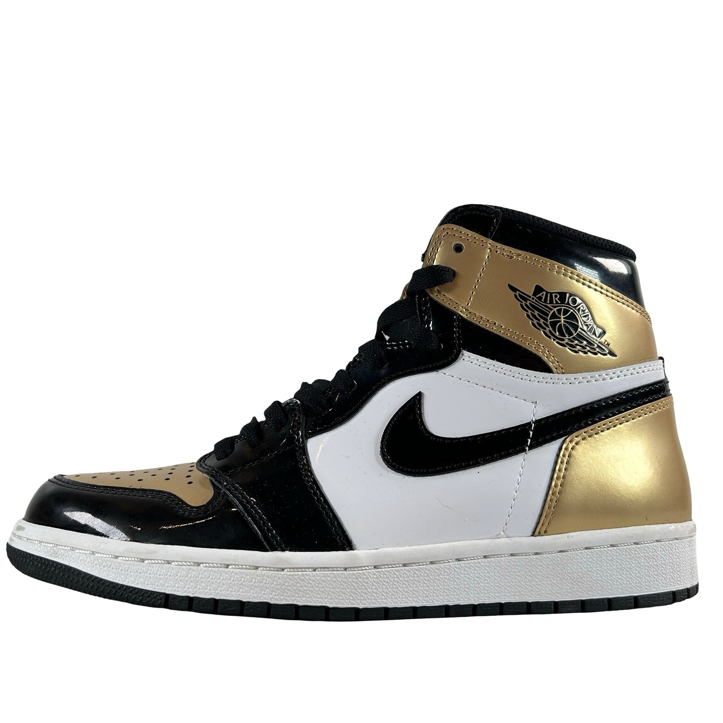 861428 007 Jordan 1 Retro High NRG Patent Gold Toe [USED] - 8 M (Used2)