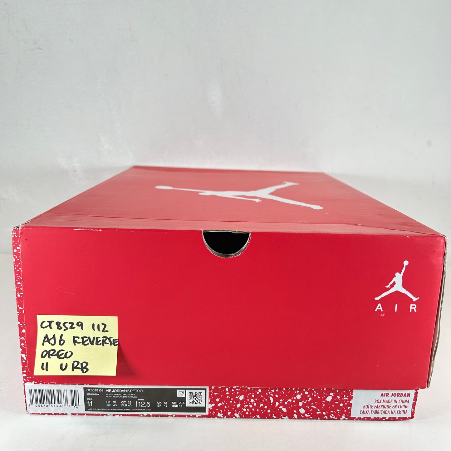 CT8529 112 Jordan 6 Retro Reverse Oreo [USED] - 11 M (Used) (Replace Box)