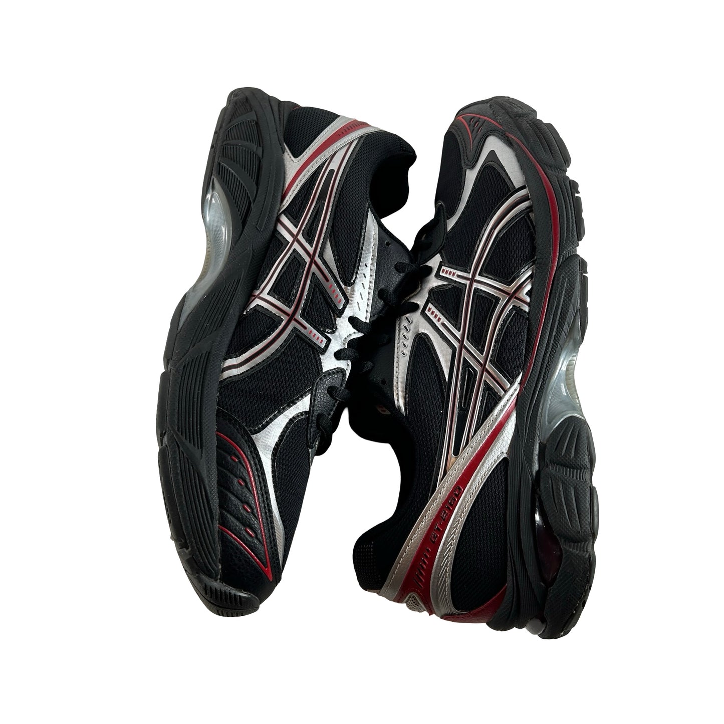 1203A688 001 ASICS GT-2160 Black Pure Silver Red [USED] - 10.5 M (Used) (No Box)