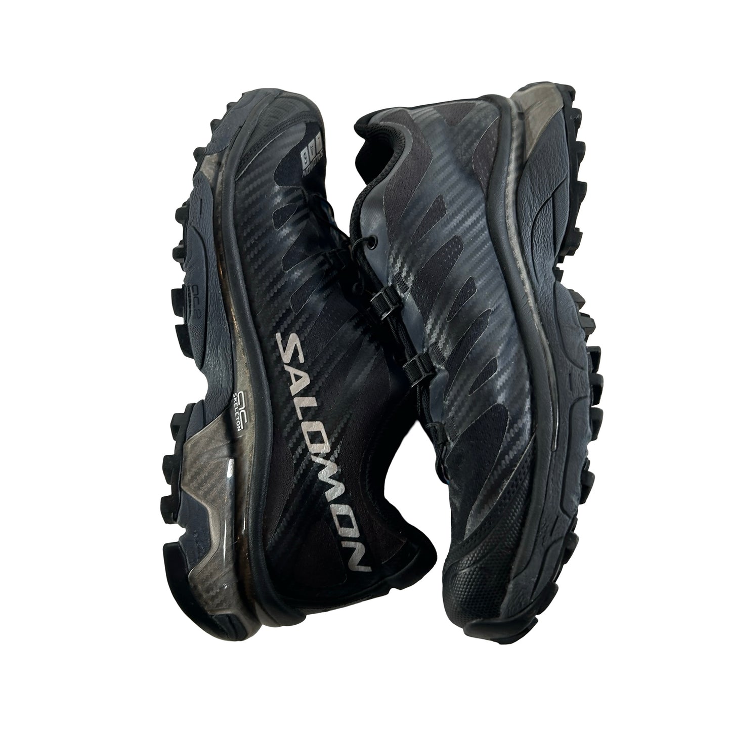 L4713290029 Salomon XT-4 OG Black Silver Metallic [USED] - 7.5 M (Used) (No Box)