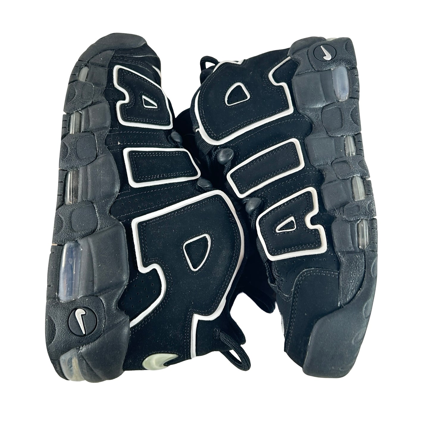 414962 002 Nike Air More Uptempo Black White [USED] - 9 M (Used) (No Box)