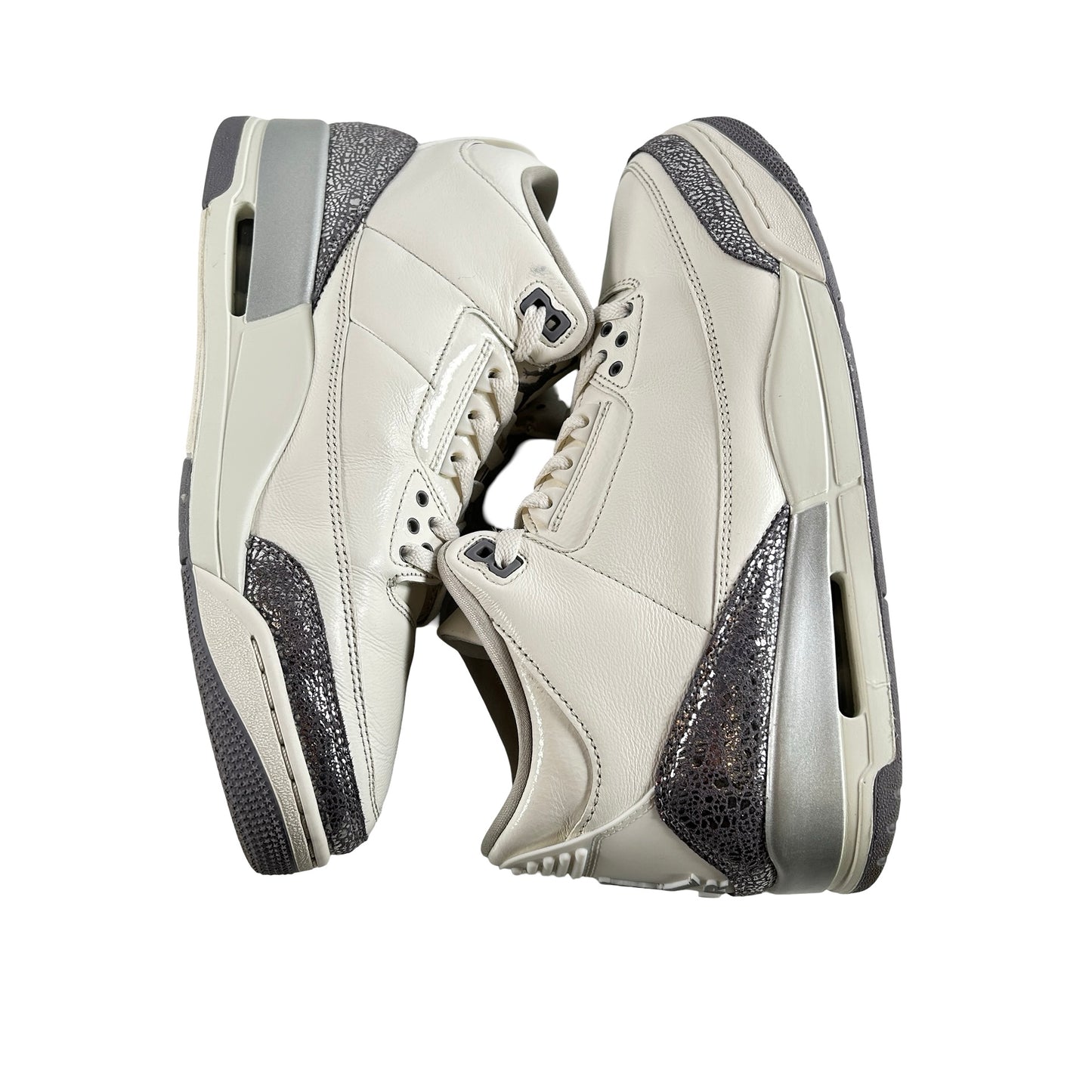 CK9246 100 Jordan 3 Retro Sail Cement Grey (W) [USED] - 12 W (Used)
