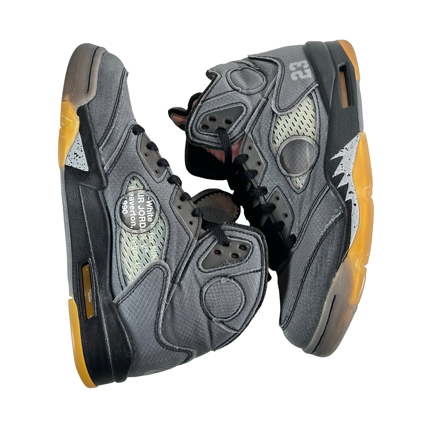 CT8480 001 Jordan 5 Off-White Black [USED] - 8.5 M (Used2)