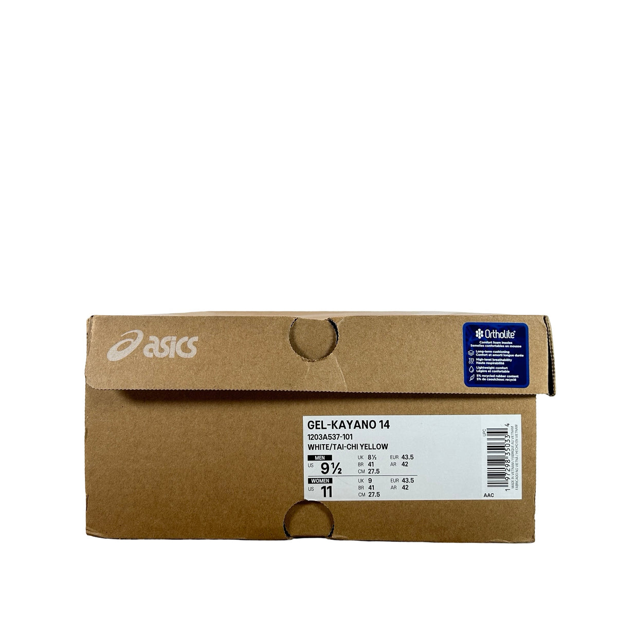 1203A537 101 ASICS GEL-Kayano 14 Tai Chi Yellow [USED] - 9.5 M (Used)