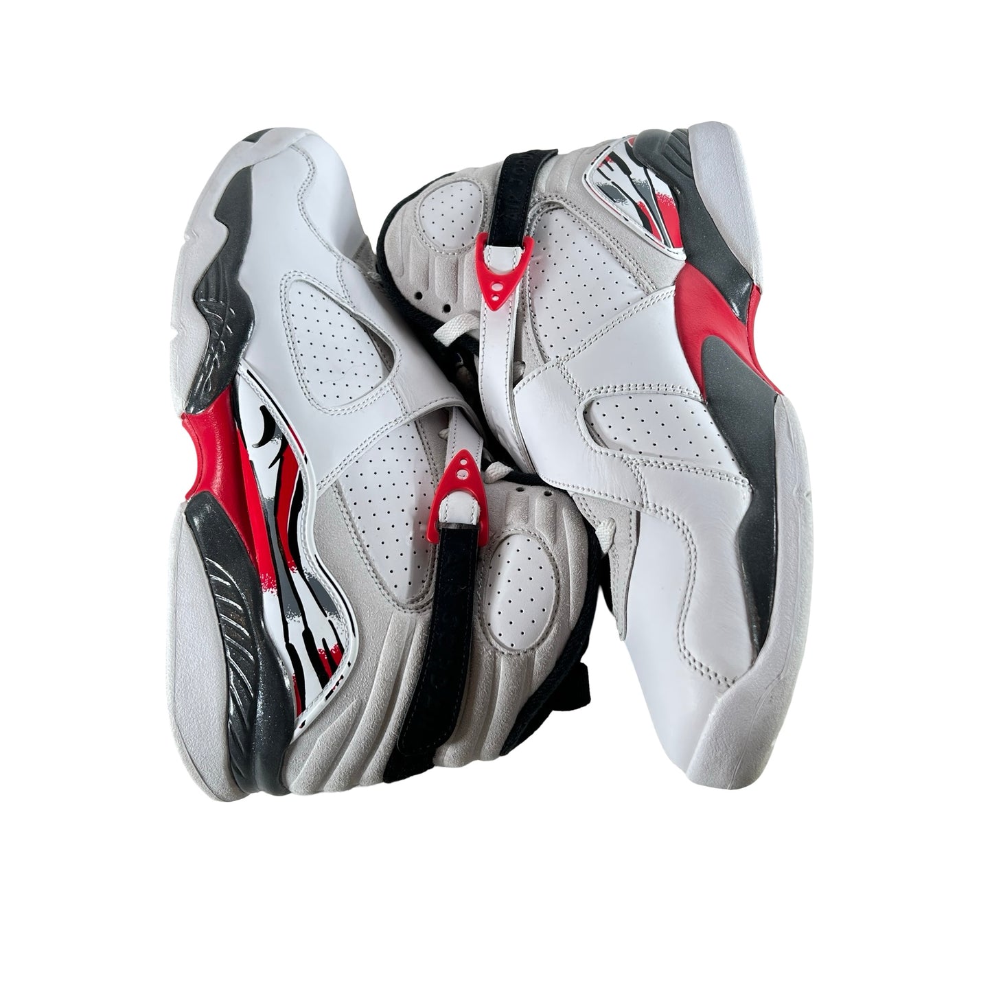 305381 100 Jordan 8 Retro White True Red (2025) [USED] - 10.5 M (Used7)