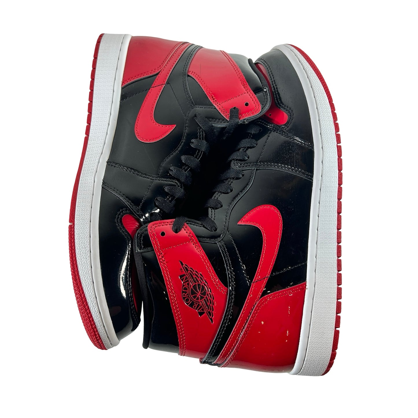 555088 063 Jordan 1 Retro High OG Patent Bred [USED] - 10.5 M (Used9)