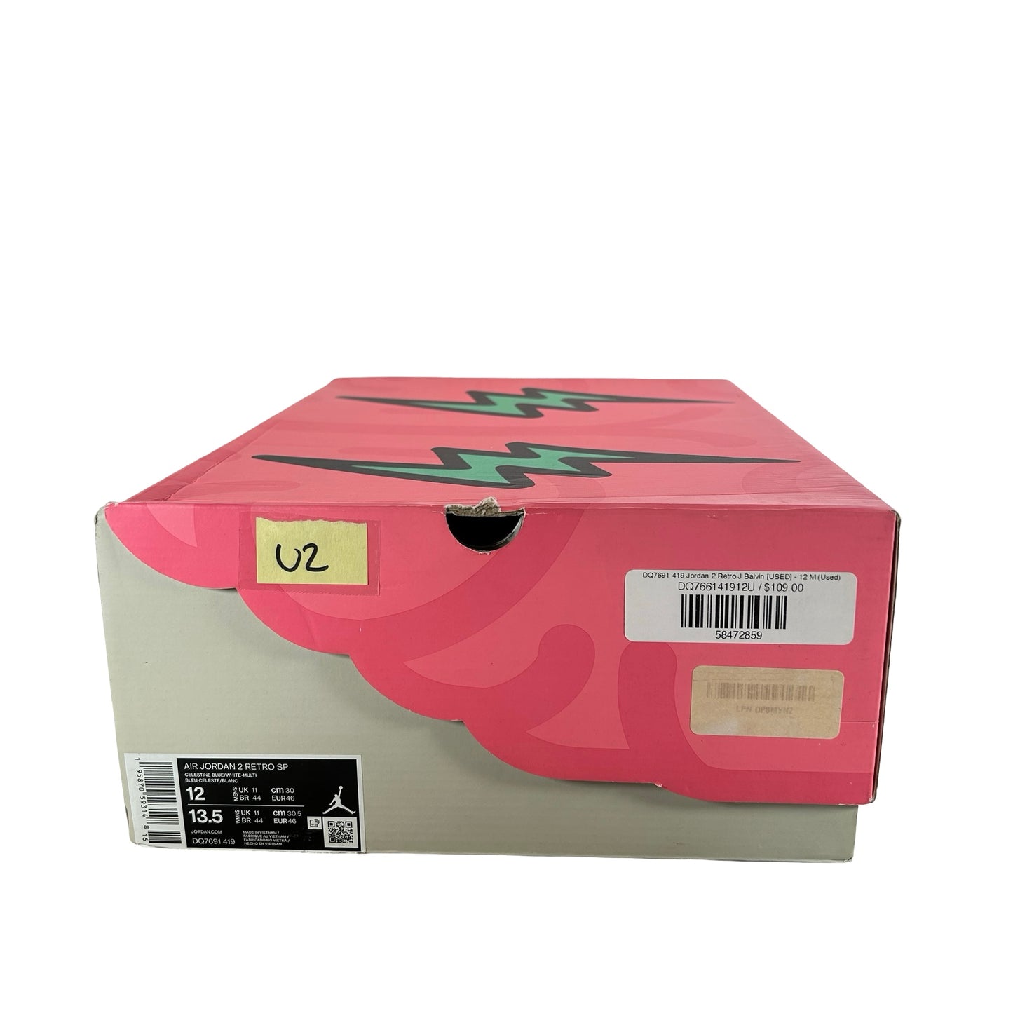 DQ7691 419 Jordan 2 Retro J Balvin [USED] - 12 M (Used2)