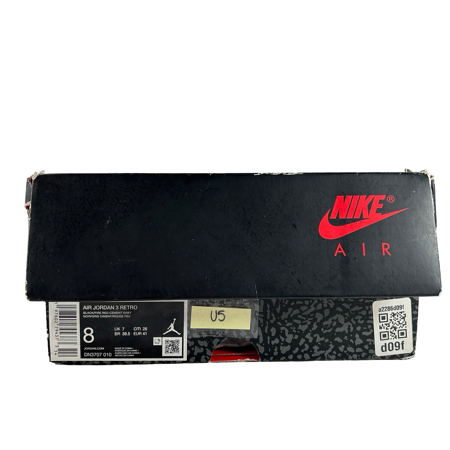 DN3707 010 Jordan 3 Retro Black Cement Reimagined (2024) [USED] - 8 M (Used5)