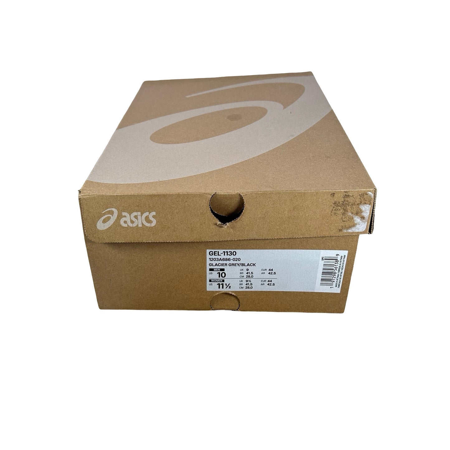 1203A686 020 Asics Gel 1130 Glacier Grey Black [USED] - 10 M (Used)