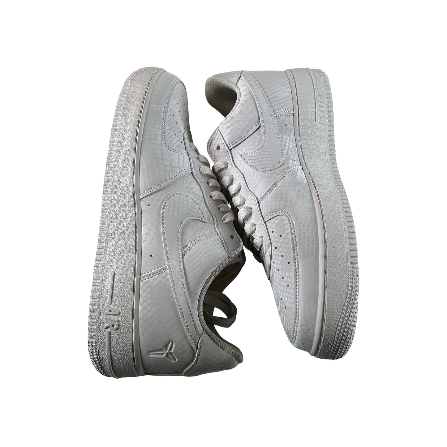 IB0018 100 Nike Air Force 1 Low Kobe Bryant Forever White [USED] - 10 M (Used)