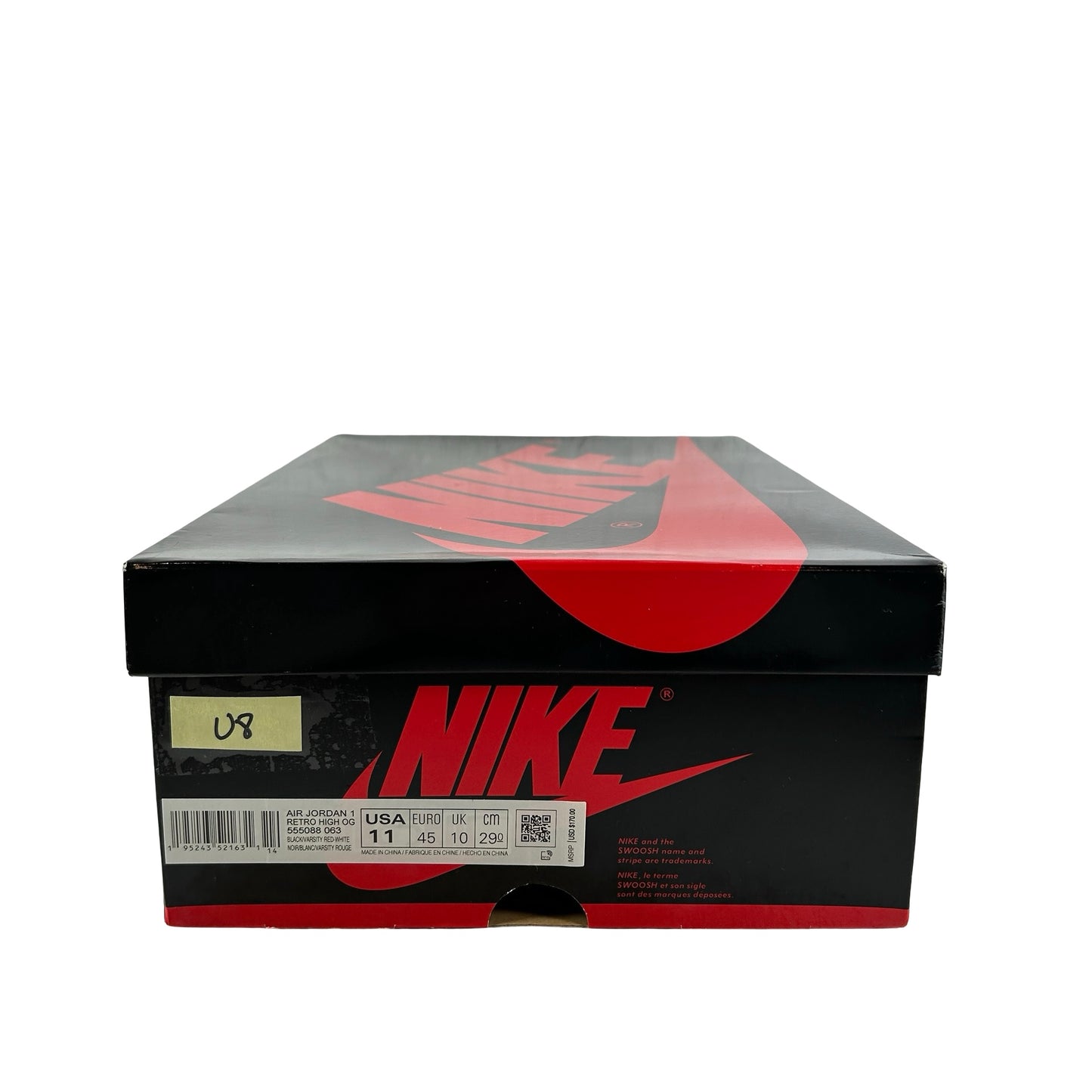 555088 063 Jordan 1 Retro High OG Patent Bred [USED] - 11 M (Used8)