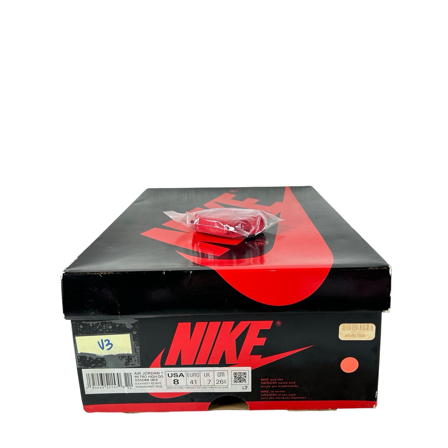 555088 063 Jordan 1 Retro High OG Patent Bred [USED] - 8 M (Used3)
