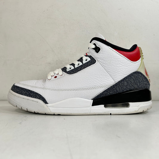 CZ6431 100 Jordan 3 Retro SE Fire Red Denim (2020) [USED] - 9.5 M (Used)