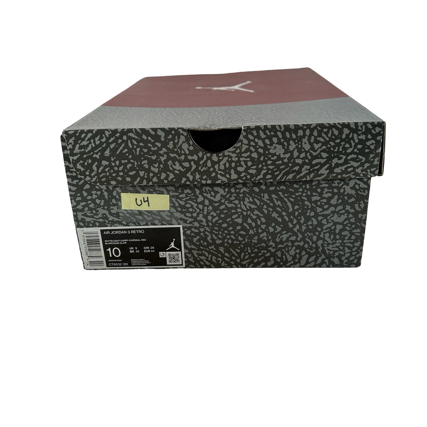 CT8532 126 Jordan 3 Retro Cardinal Red [USED] - 10 M (Used4)