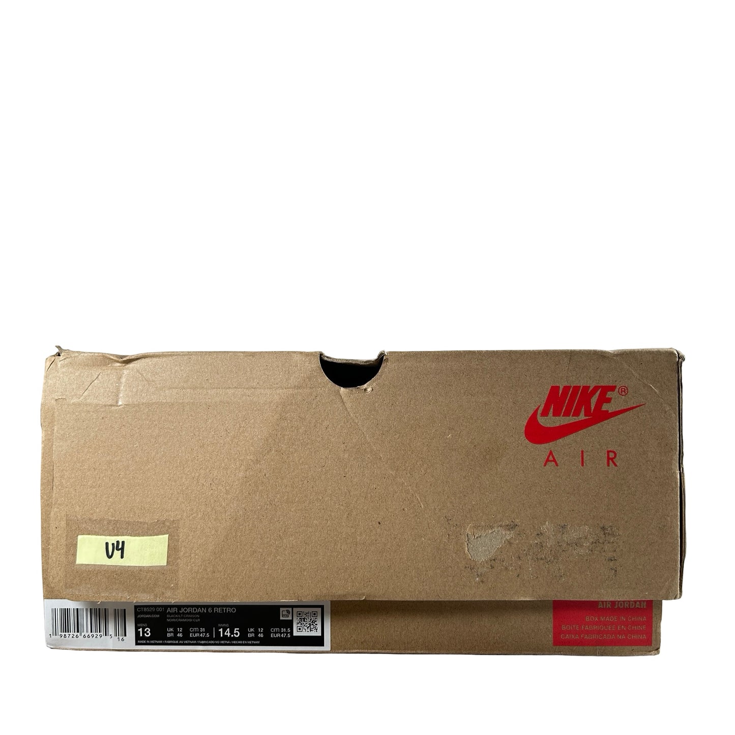 CT8529 001 Air Jordan 6 Retro Reverse Infrared Salesman (2026) [USED] - 13 M (Used4)