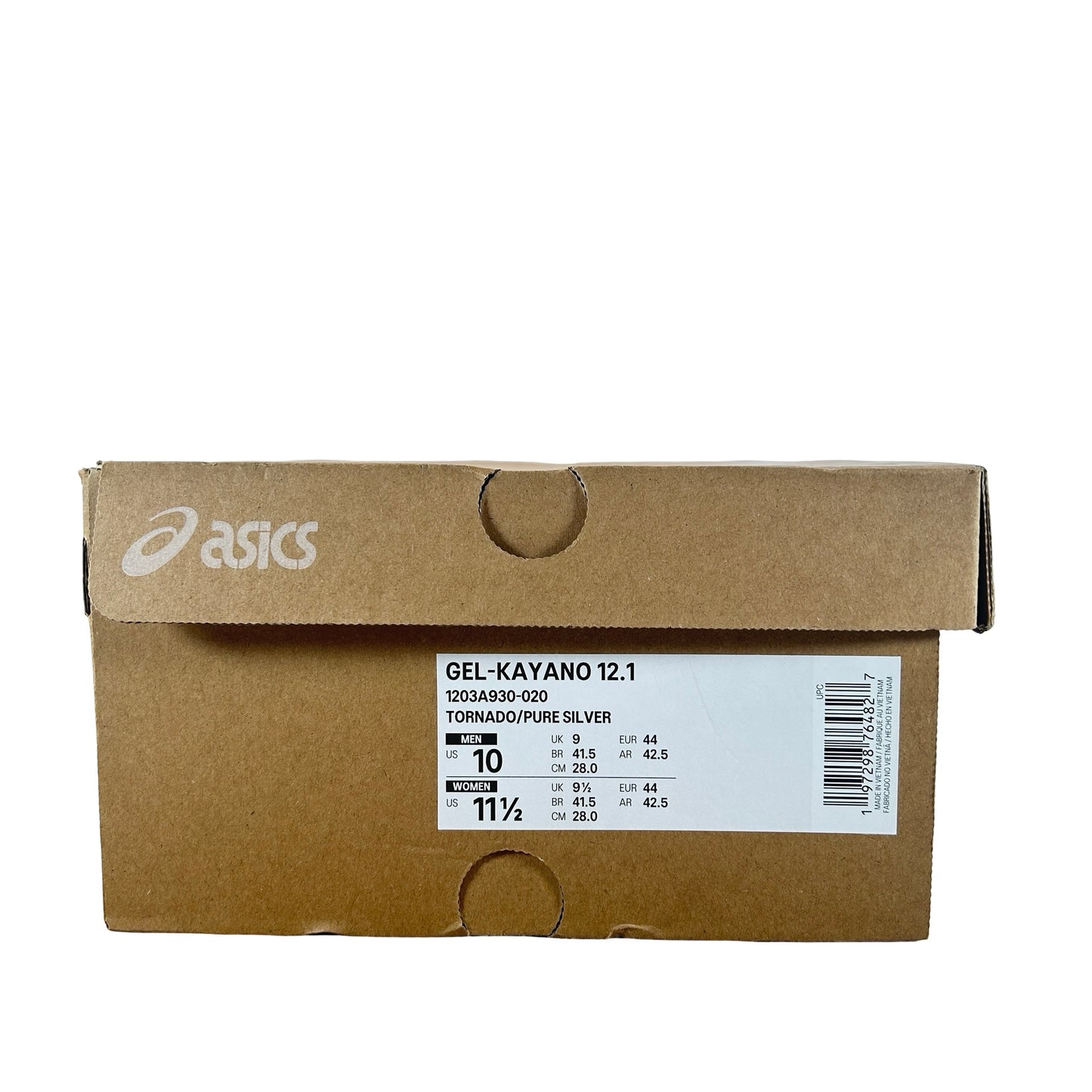 1203A930 020 ASICS Gel-Kayano 12.1 Kith Tornado Pure Silver [USED] - 10 M (Used)