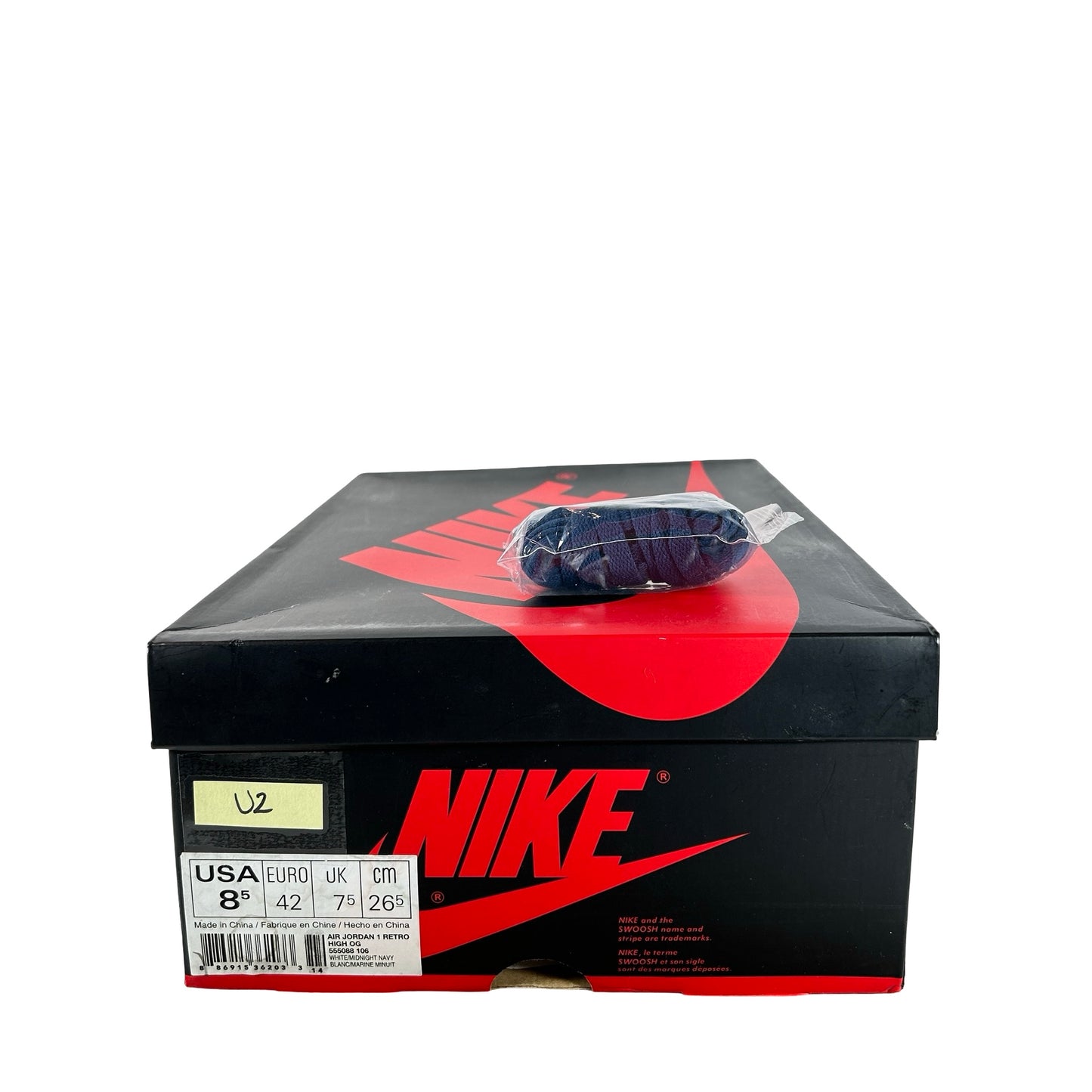 555088 106 Air Jordan 1 Retro High OG Metallic Navy 2016 [USED] - 8.5 M (Used2)