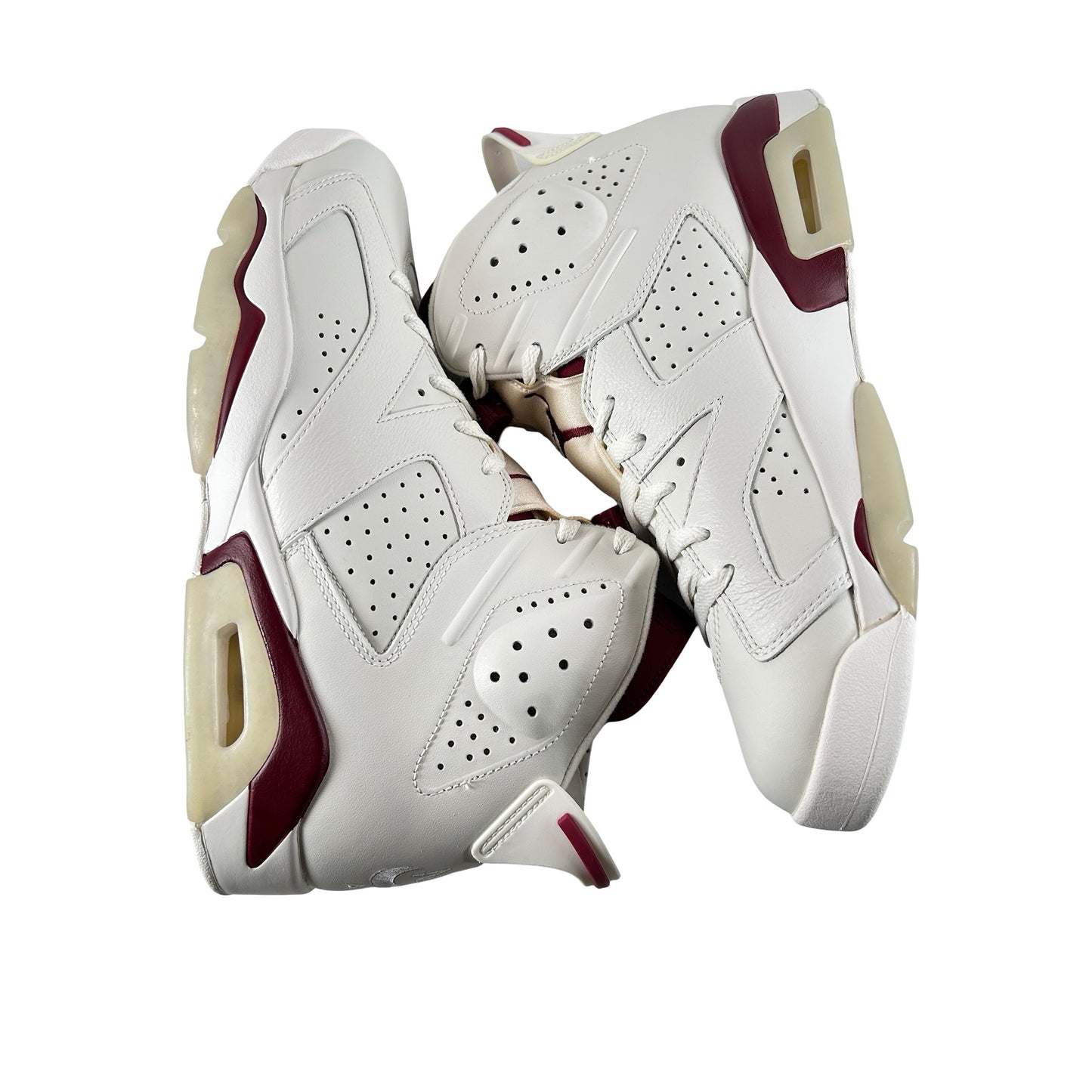 384664 116 Jordan 6 Maroon [CONDITIONAL] - 10.5 M (Yellowing)