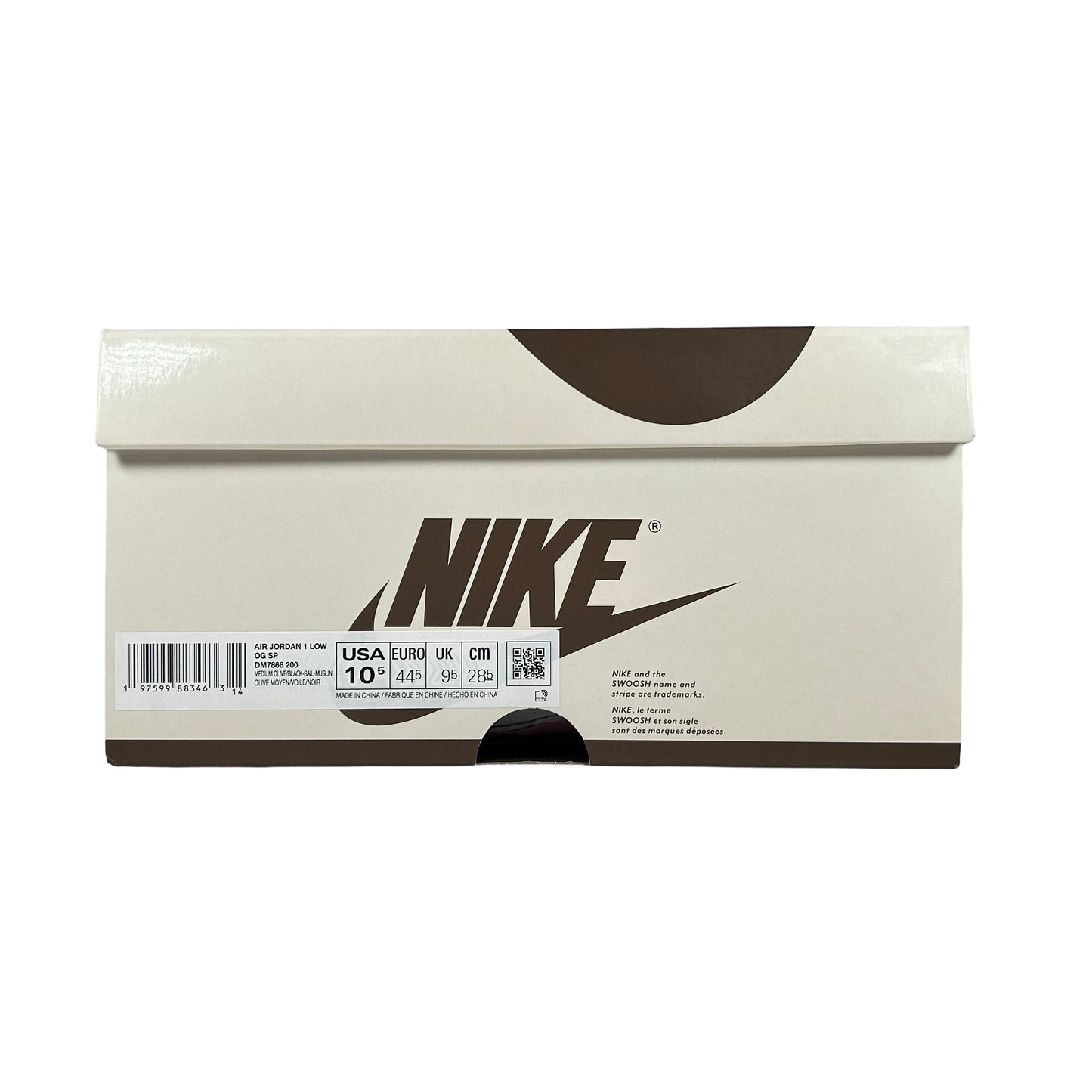 DM7866 200 Jordan 1 Retro Low OG SP Travis Scott Medium Olive [USED] - 10.5 (Used)