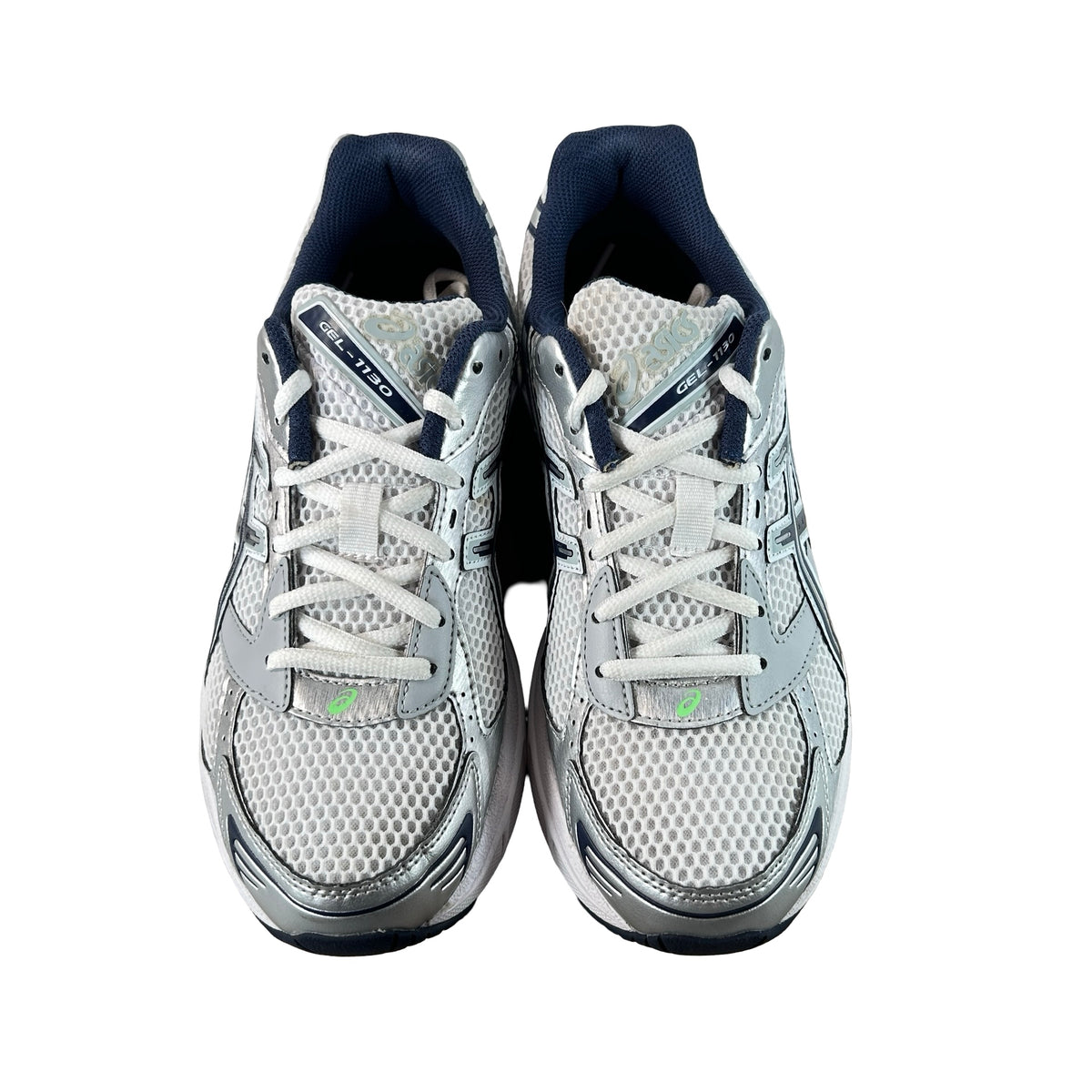 1201A256 114 ASICS Gel-1130 White Mid Grey Lime Green [USED] - 8.5 M (Used)