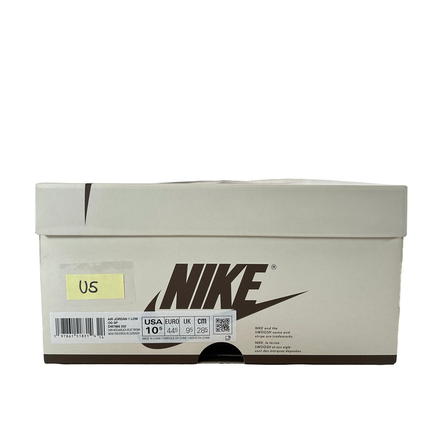 DM7866 202 Jordan 1 Retro Low OG SP Travis Scott Velvet Brown [USED] - 10.5 (Used5)