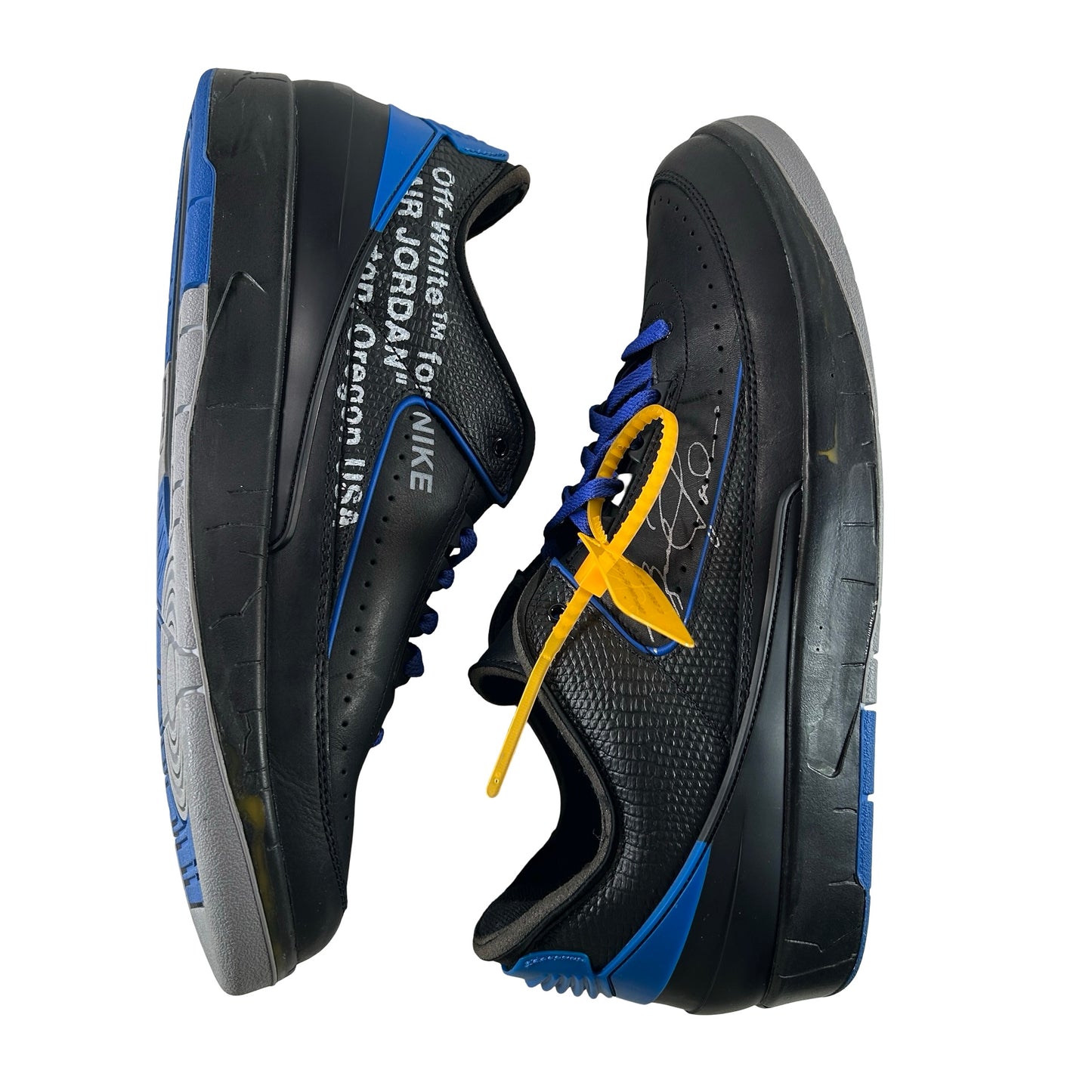 DJ4375 004 Jordan 2 Retro Low SP Off-White Black Blue [USED] - 14 M (Used) (No Box)