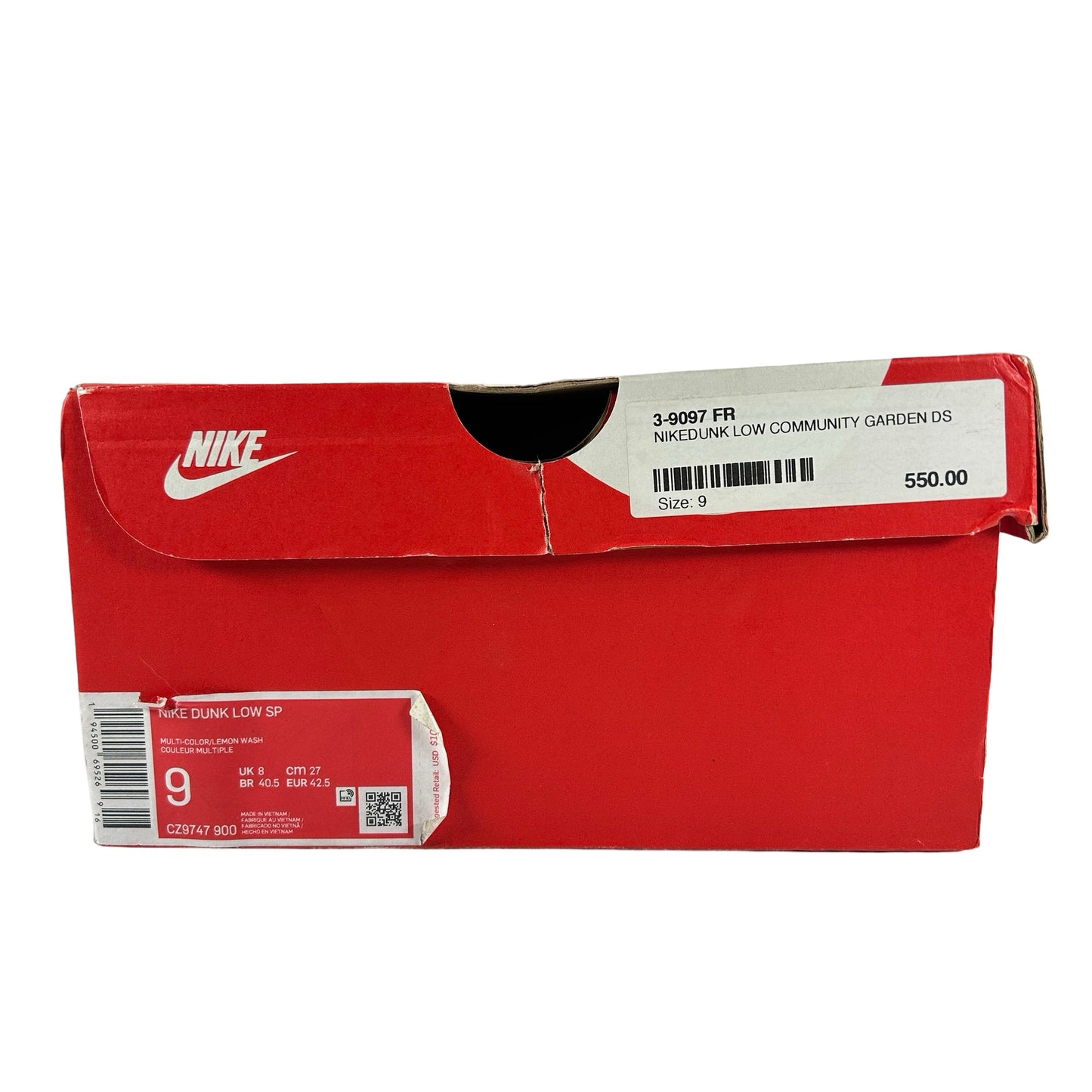 CZ9747 900 Nike Dunk Low Community Garden [USED] - 9 M (Used)