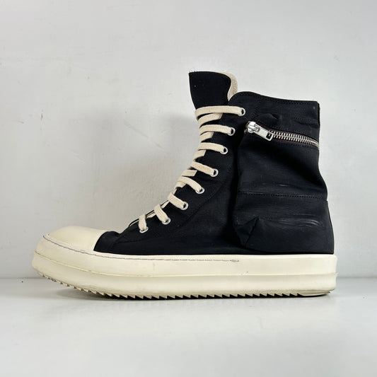 DU01B7801 MU 911 Rick Owens DRKSHDW Ramones Cargo Black Dark Dust Milk [USED] - 44 EU / 11 US (Used)