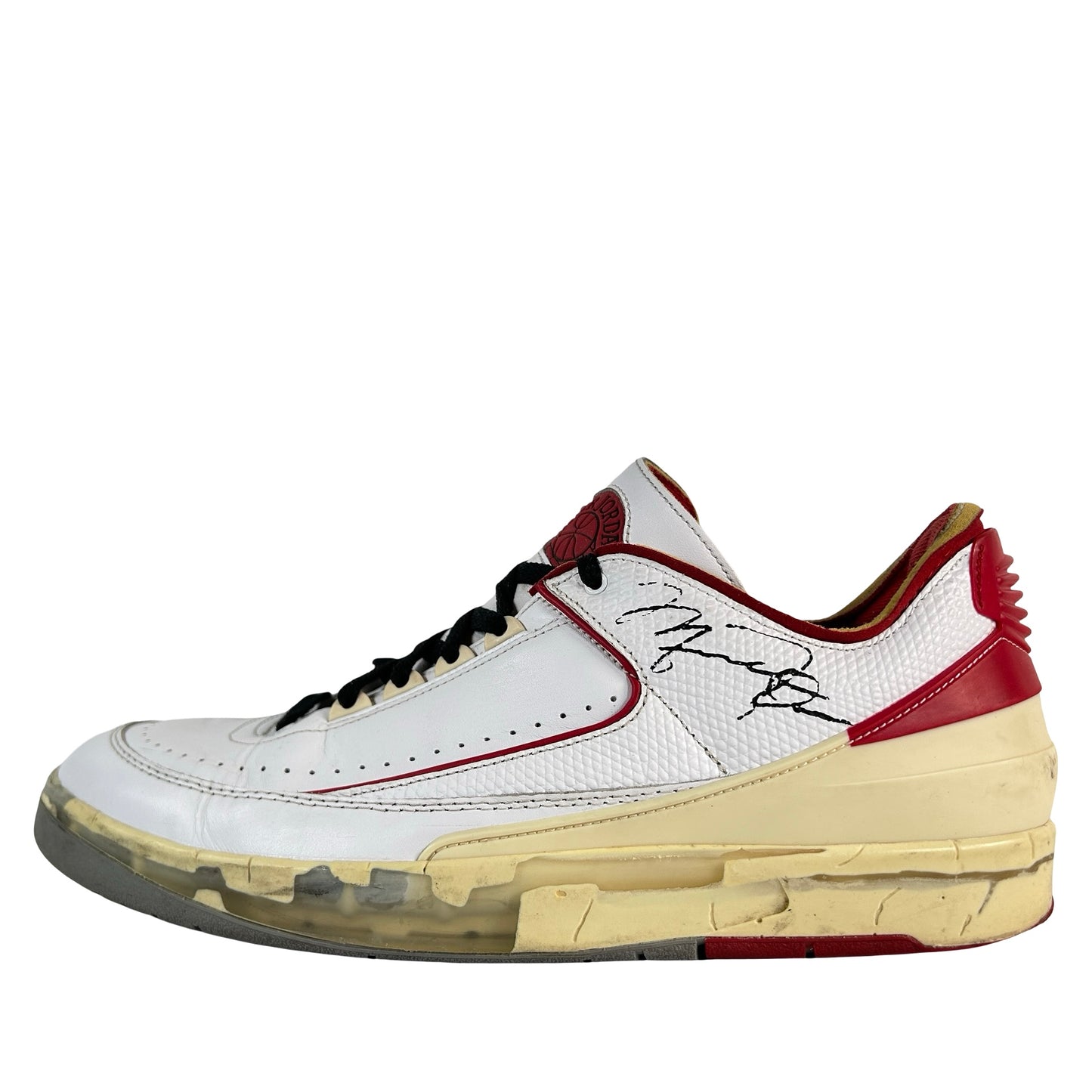DJ4375 106 Jordan 2 Retro Low SP Off-White White Red [USED] - 13 M (Used2)