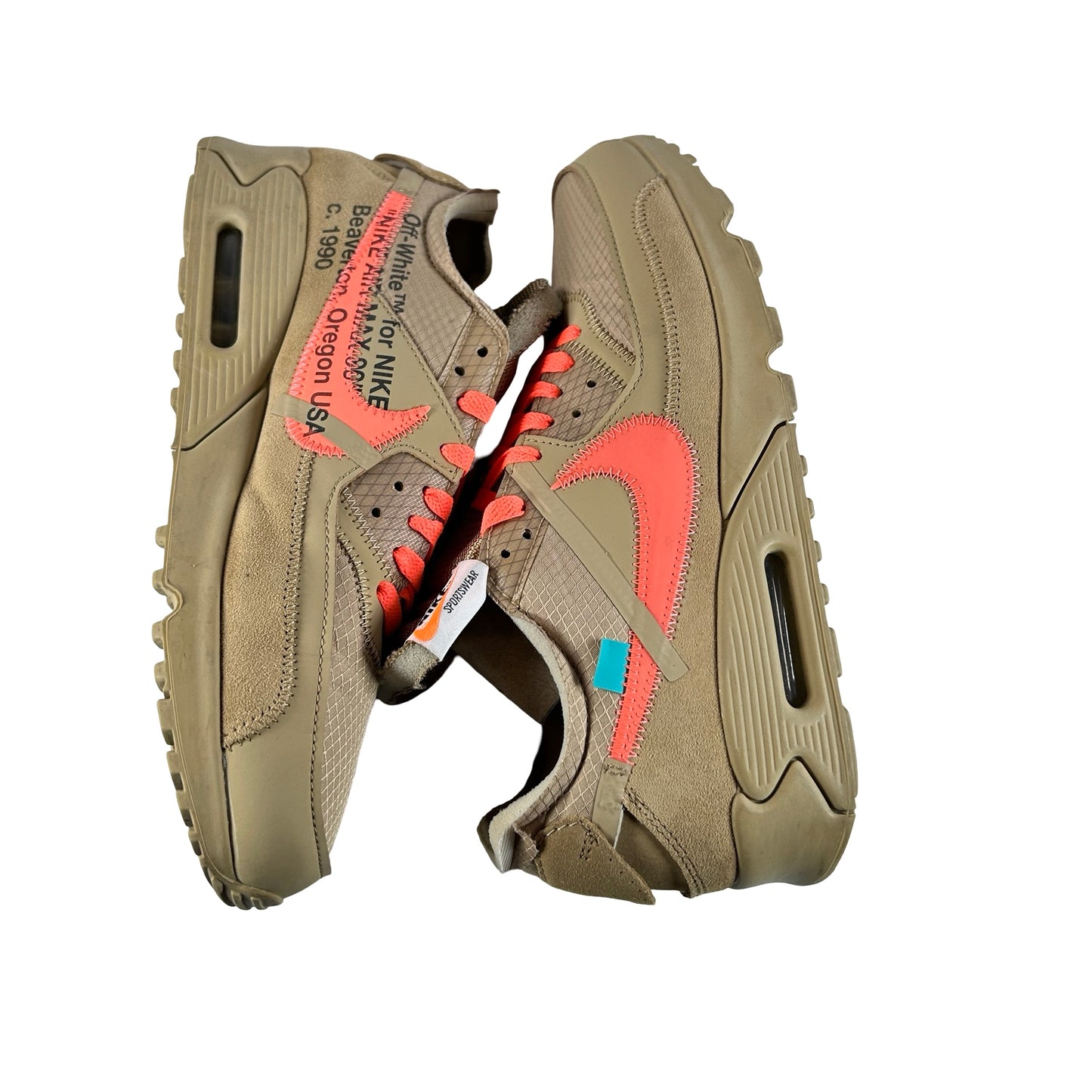 AA7293 200 Nike Air Max 90 Off-White Desert Ore [USED] - 10 M (Used)