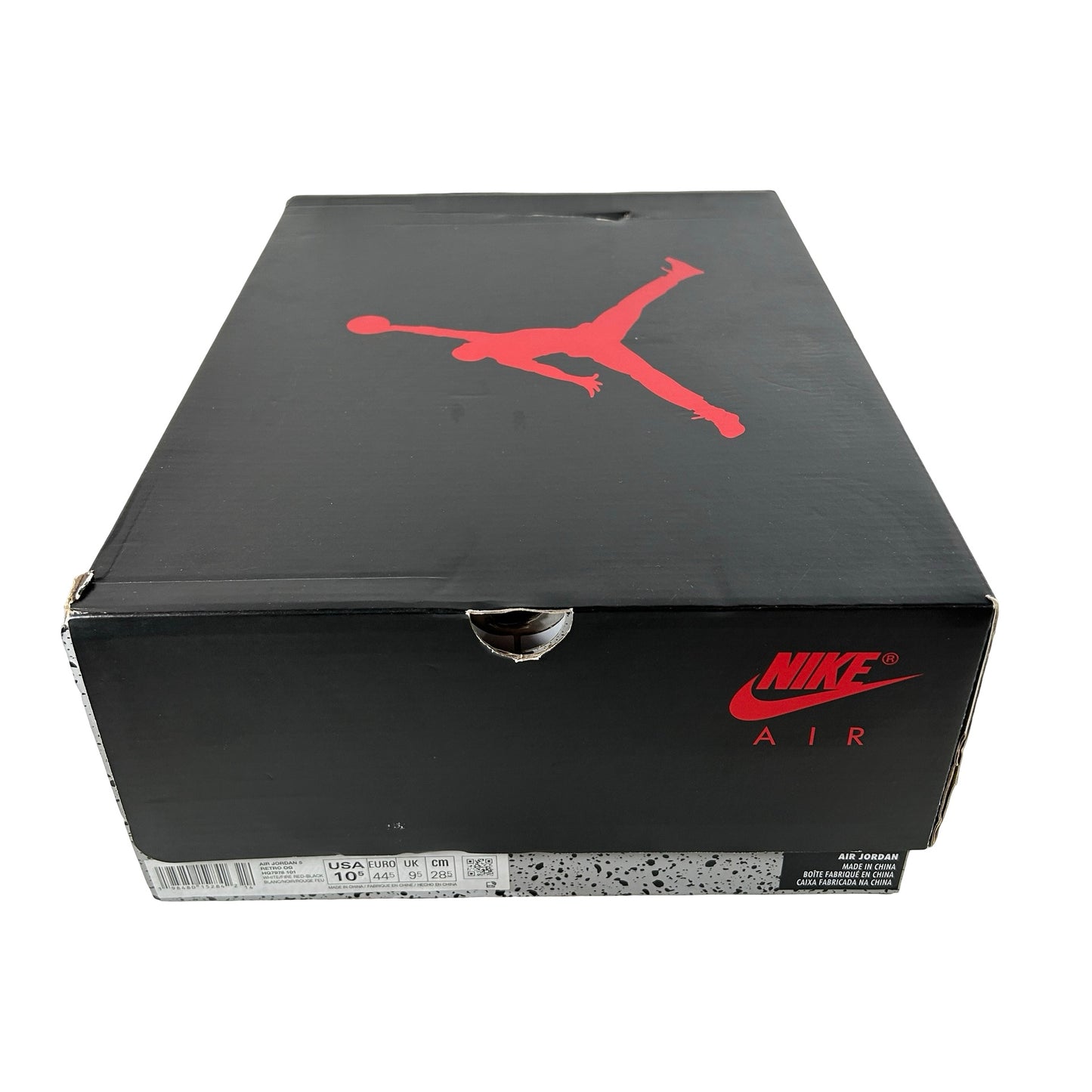HQ7978 101 Jordan 5 Retro Fire Red Black Tongue (2025) [USED] - 10.5 M (Used)