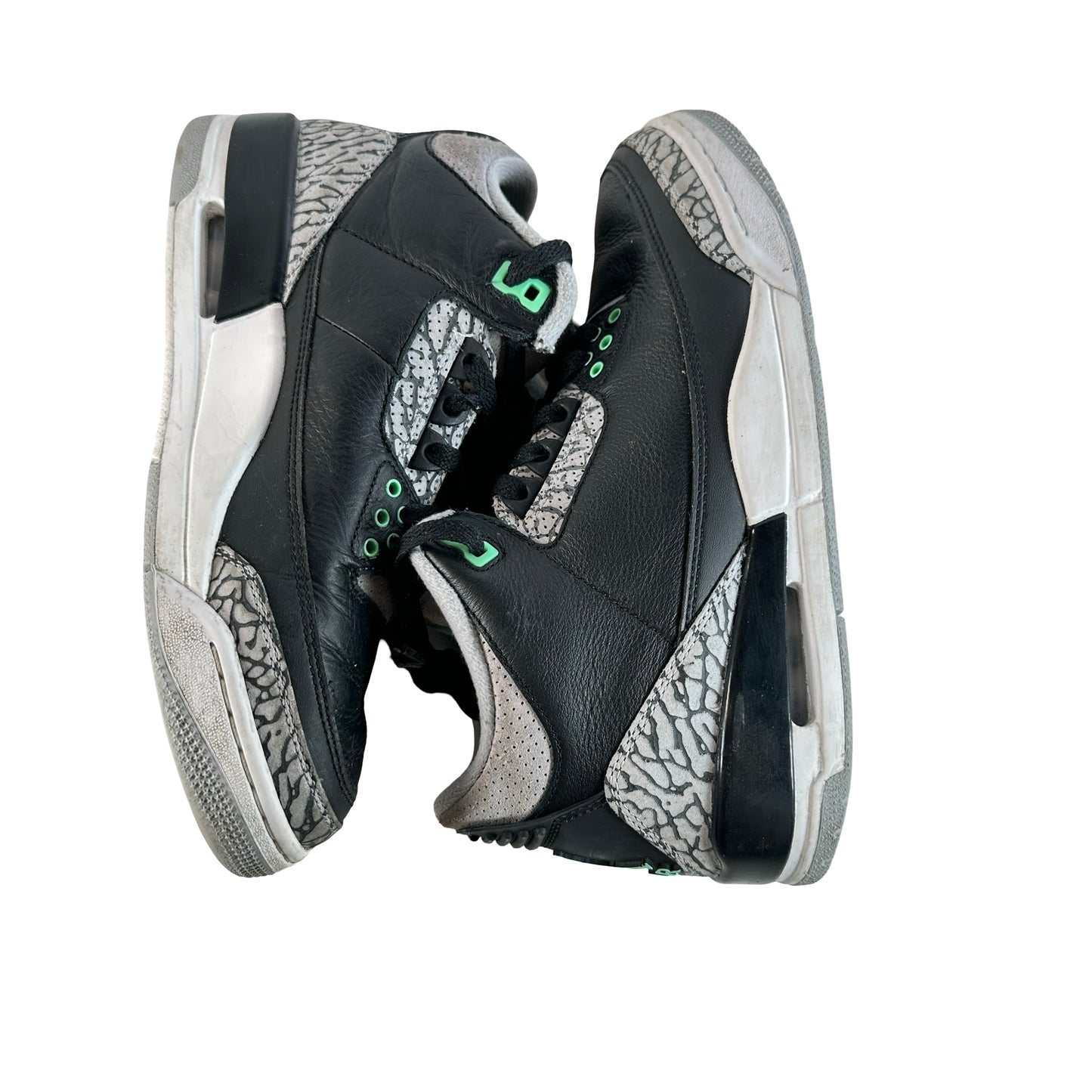 CT8532 031 Jordan 3 Retro Green Glow [USED] - 7 M (Used) (No Box)
