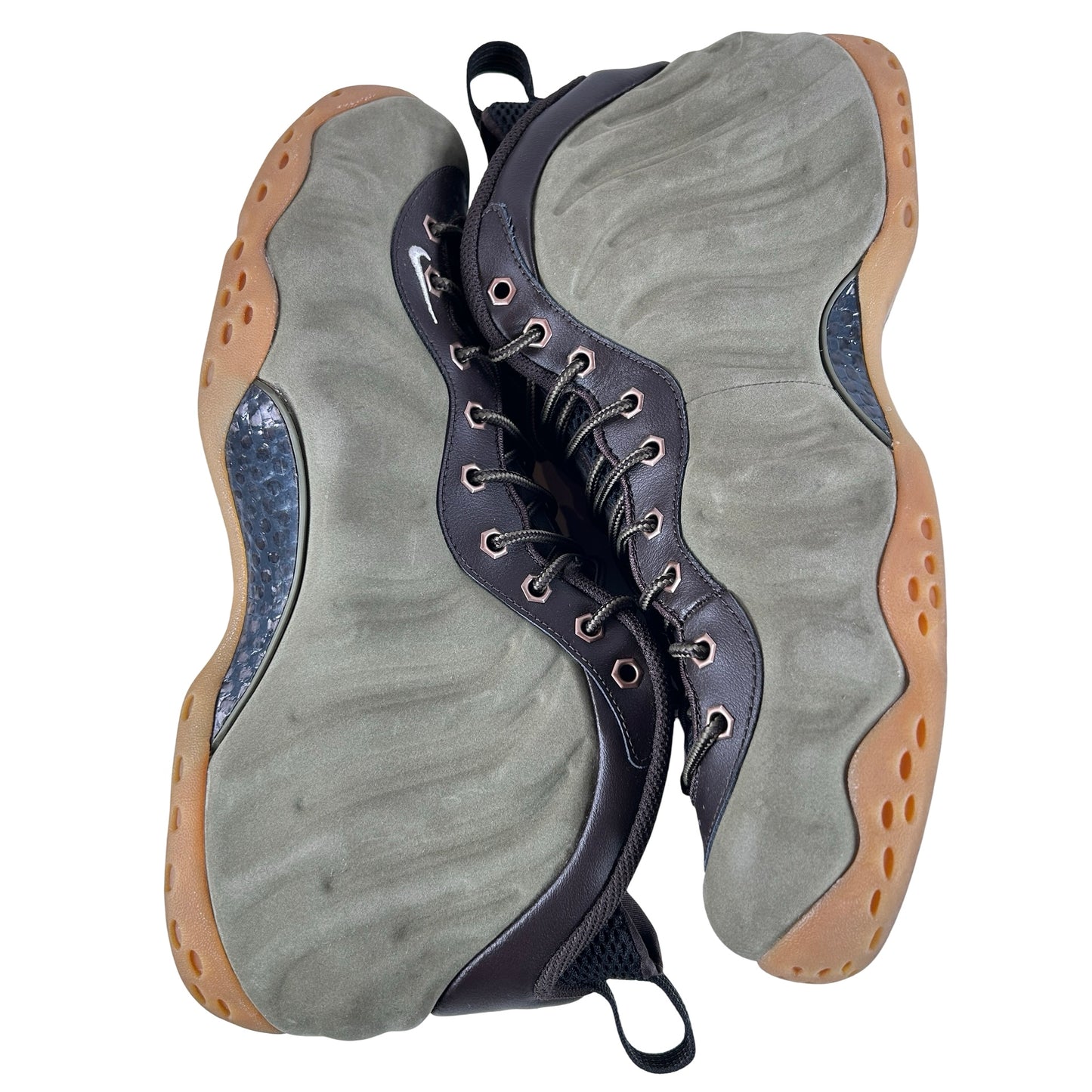575420 200 Nike Air Foamposite One Olive [USED] - 12 M (Used) (Replace Box)