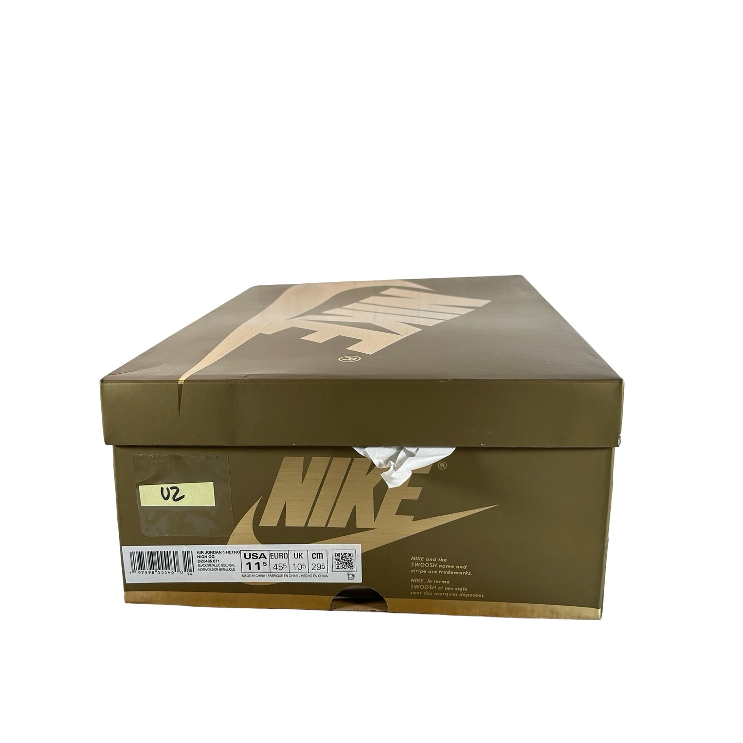 DZ5485 071 Jordan 1 Retro High OG Black Metallic Gold [USED] - 11.5 M (Used2)