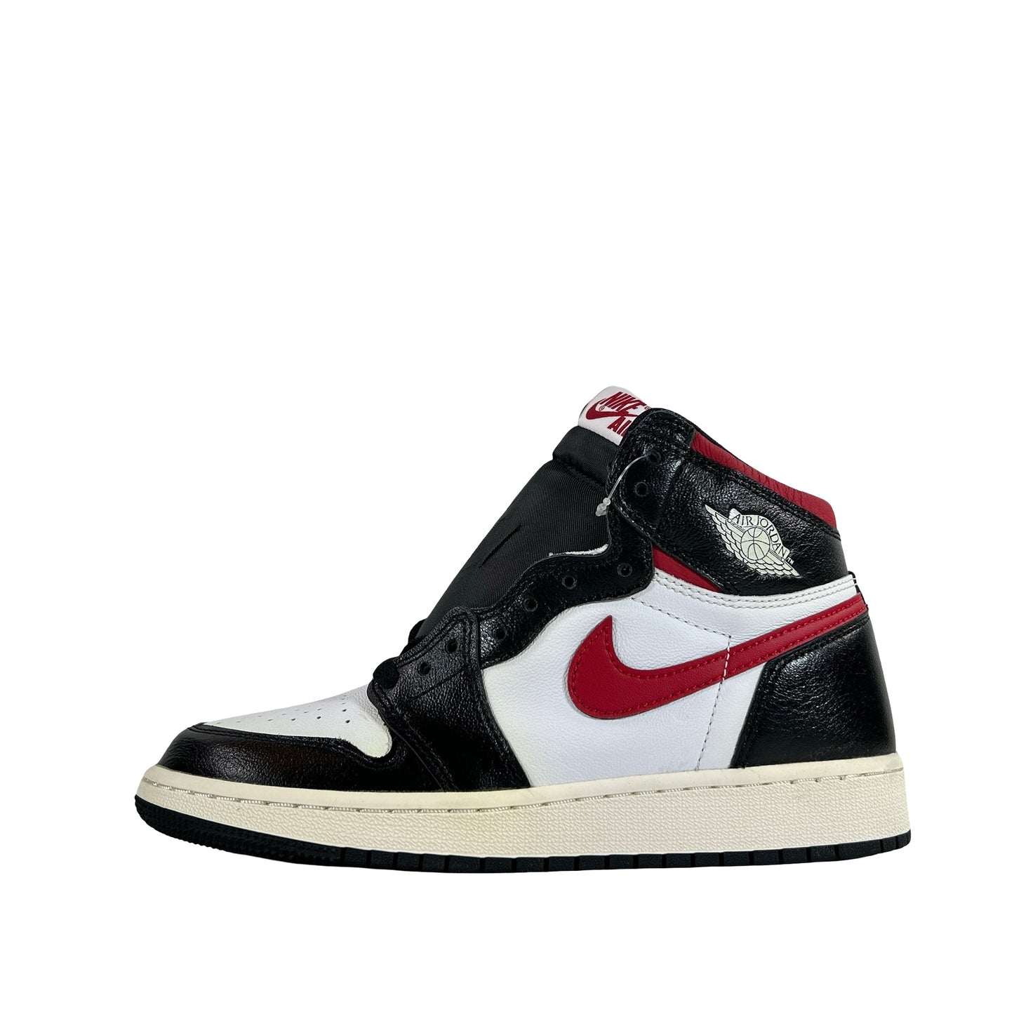 575441 061 Jordan 1 Retro High Black Gym Red (GS) [CONDITIONAL] - 5 Y (Yellowing)