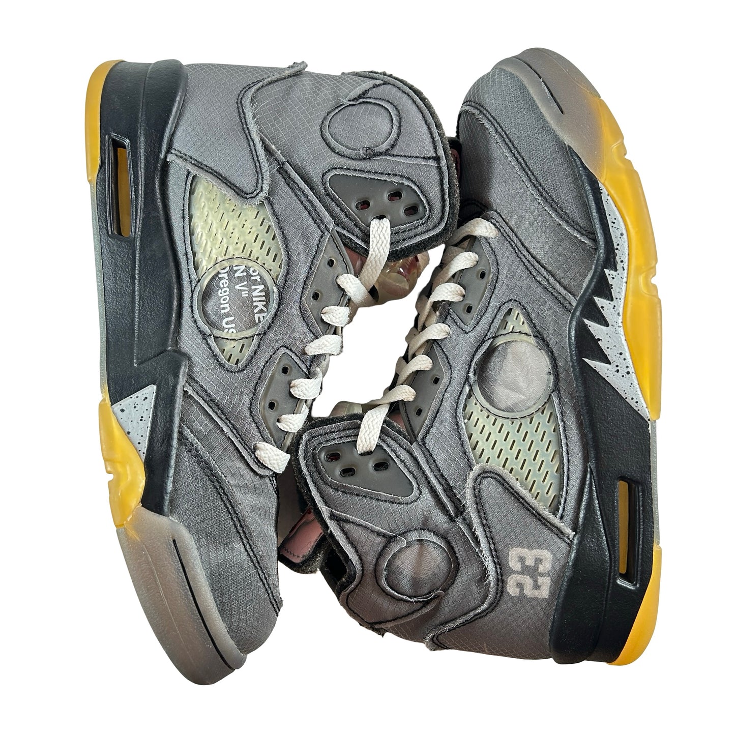 CT8480 001 Jordan 5 Off-White Black [USED] - 7.5 M (Used2)