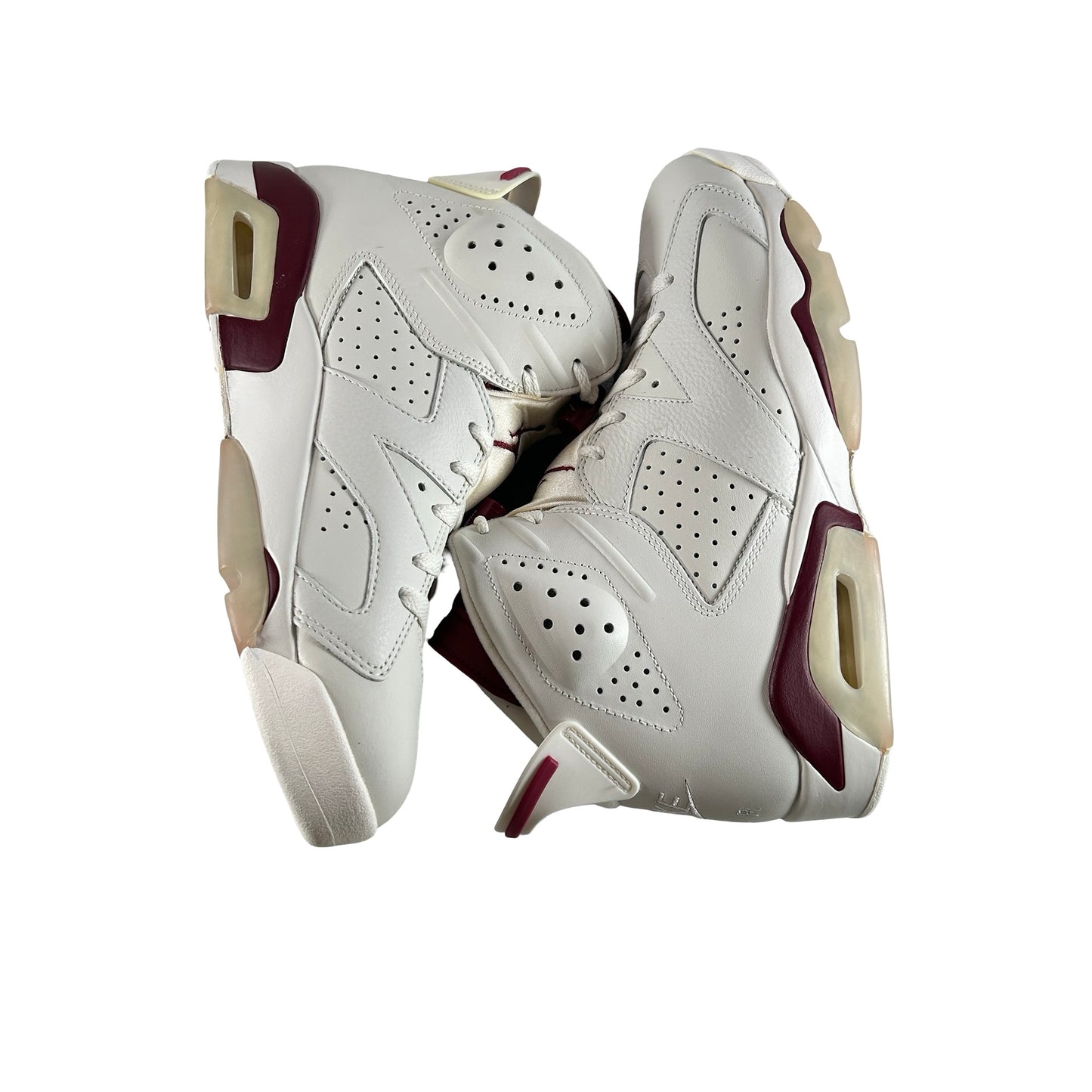 384664 116 Jordan 6 Maroon [CONDITIONAL] - 8.5 M (Yellowing) (Damaged Box)