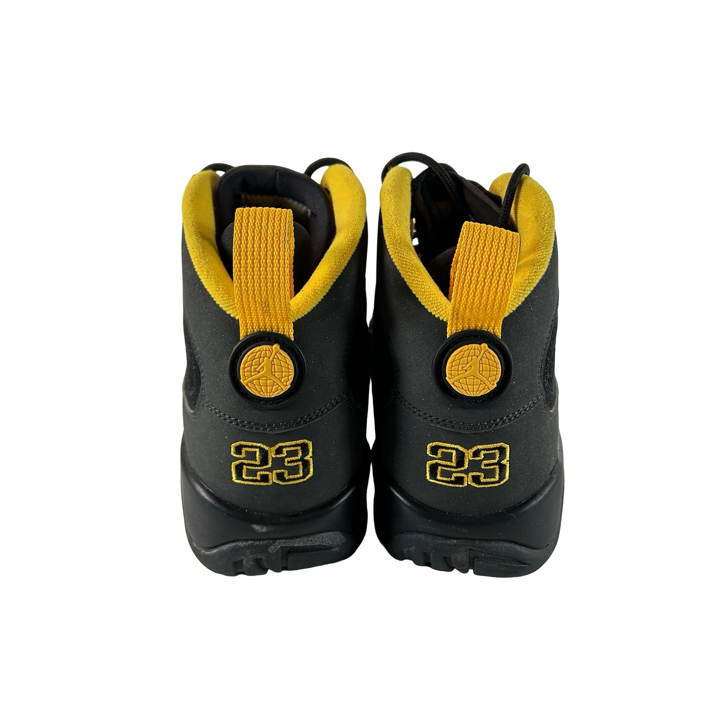 CT8019 070 Jordan 9 Retro Dark Charcoal University Gold [USED] - 9 M (Used)