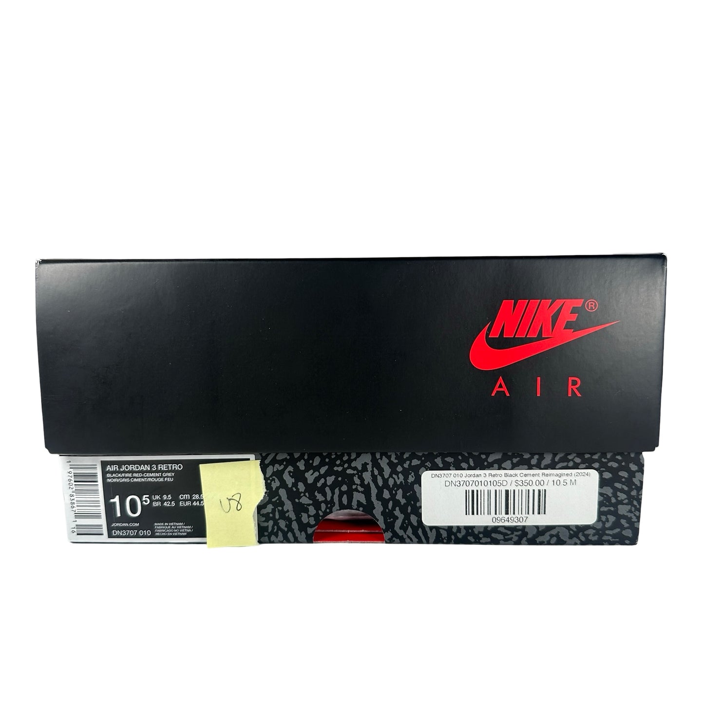 DN3707 010 Jordan 3 Retro Black Cement Reimagined (2024) [USED] - 10.5 M (Used8)