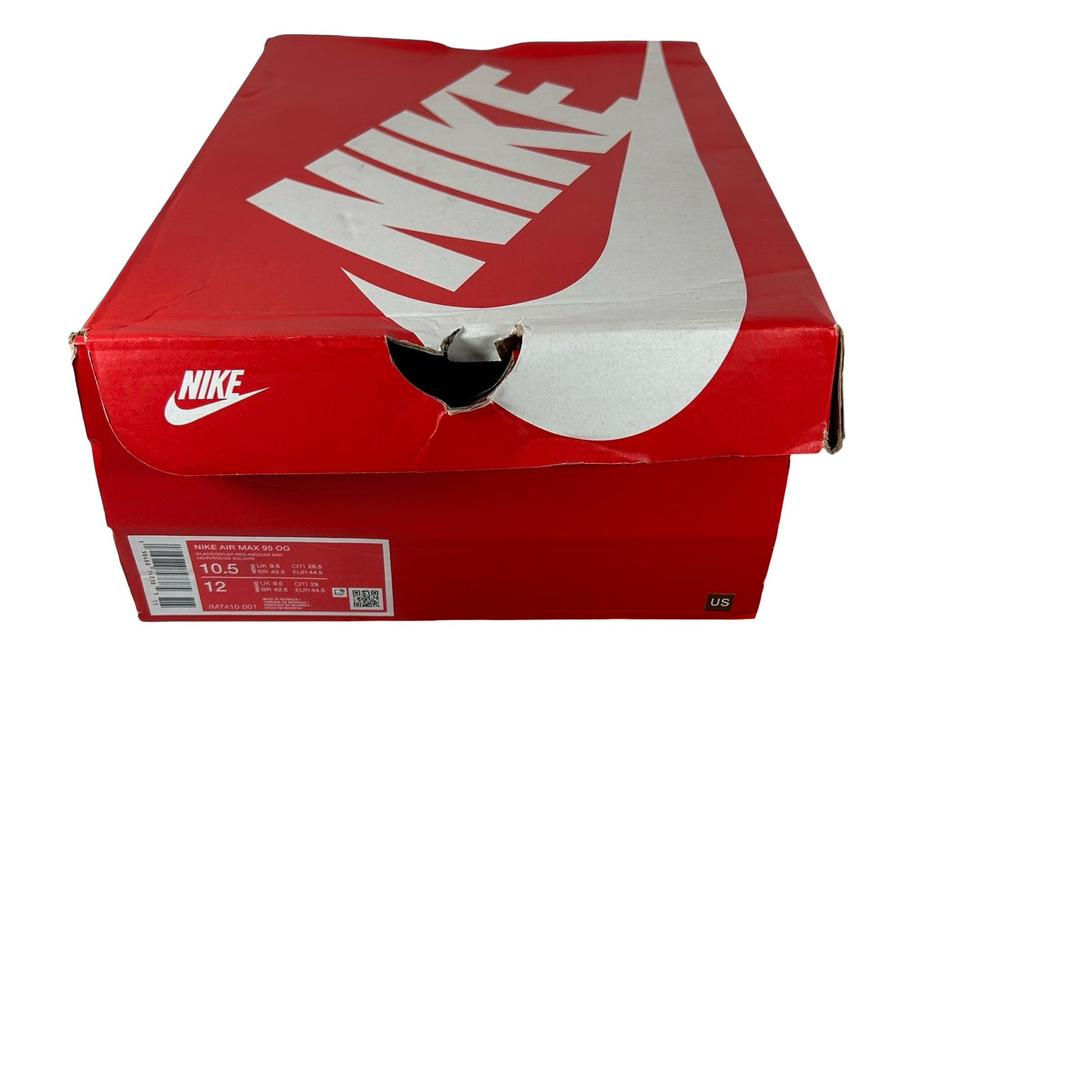 IM7410 001 Nike Air Max 95 OG Big Bubble Solar Red (2025) [USED] - 10.5 M (Used)