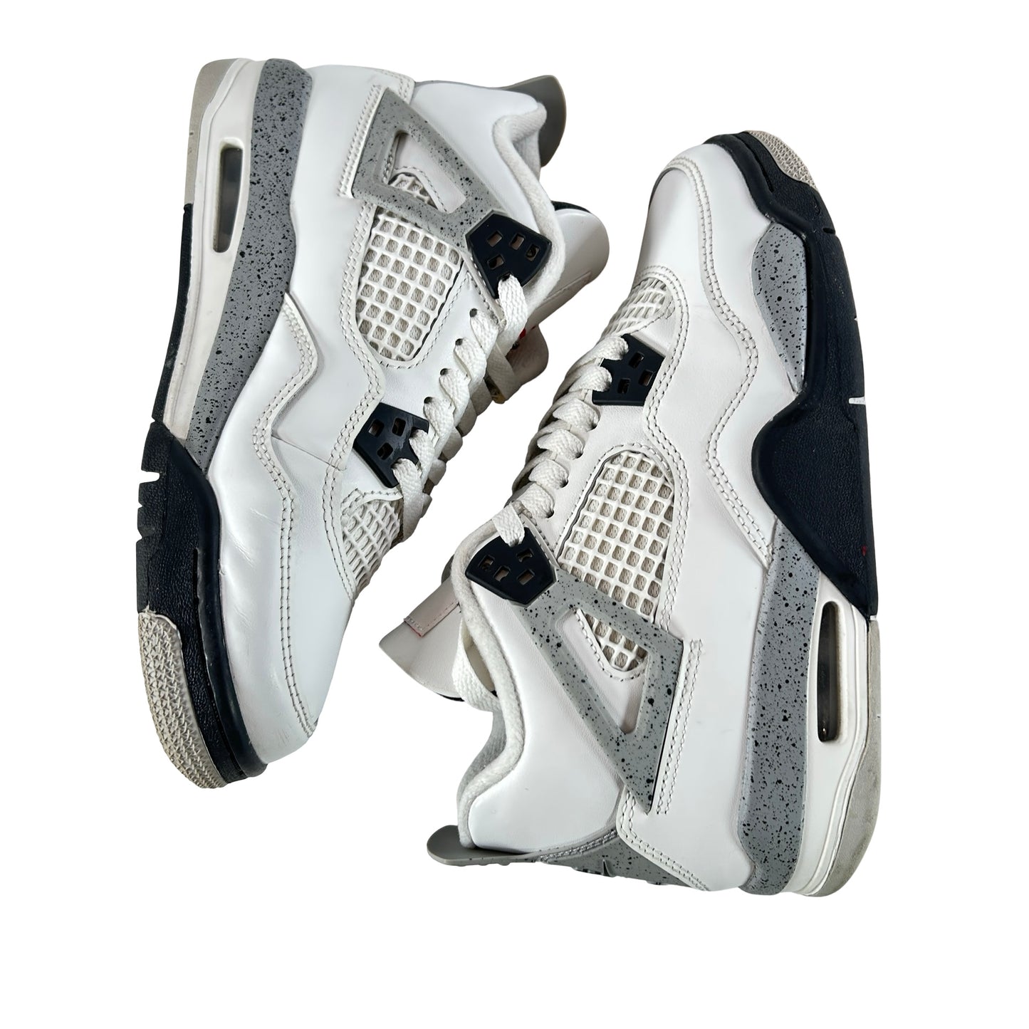 IB4171 100 Jordan 4 Retro White Cement (2025) (GS) [USED] - 5 Y (Used) (No Box)